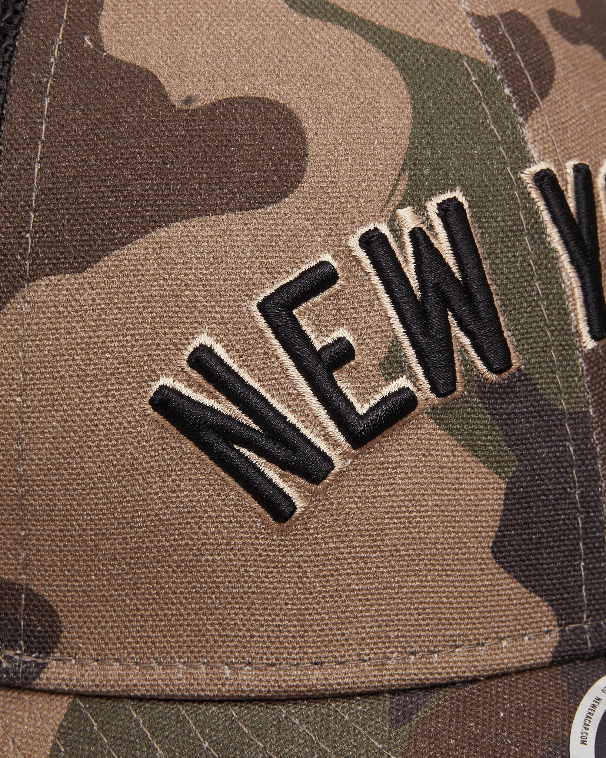 New York Yankees MLB Wordmark 9FORTY M-Crown Adjustable Cap Woodland Camo - Image 7