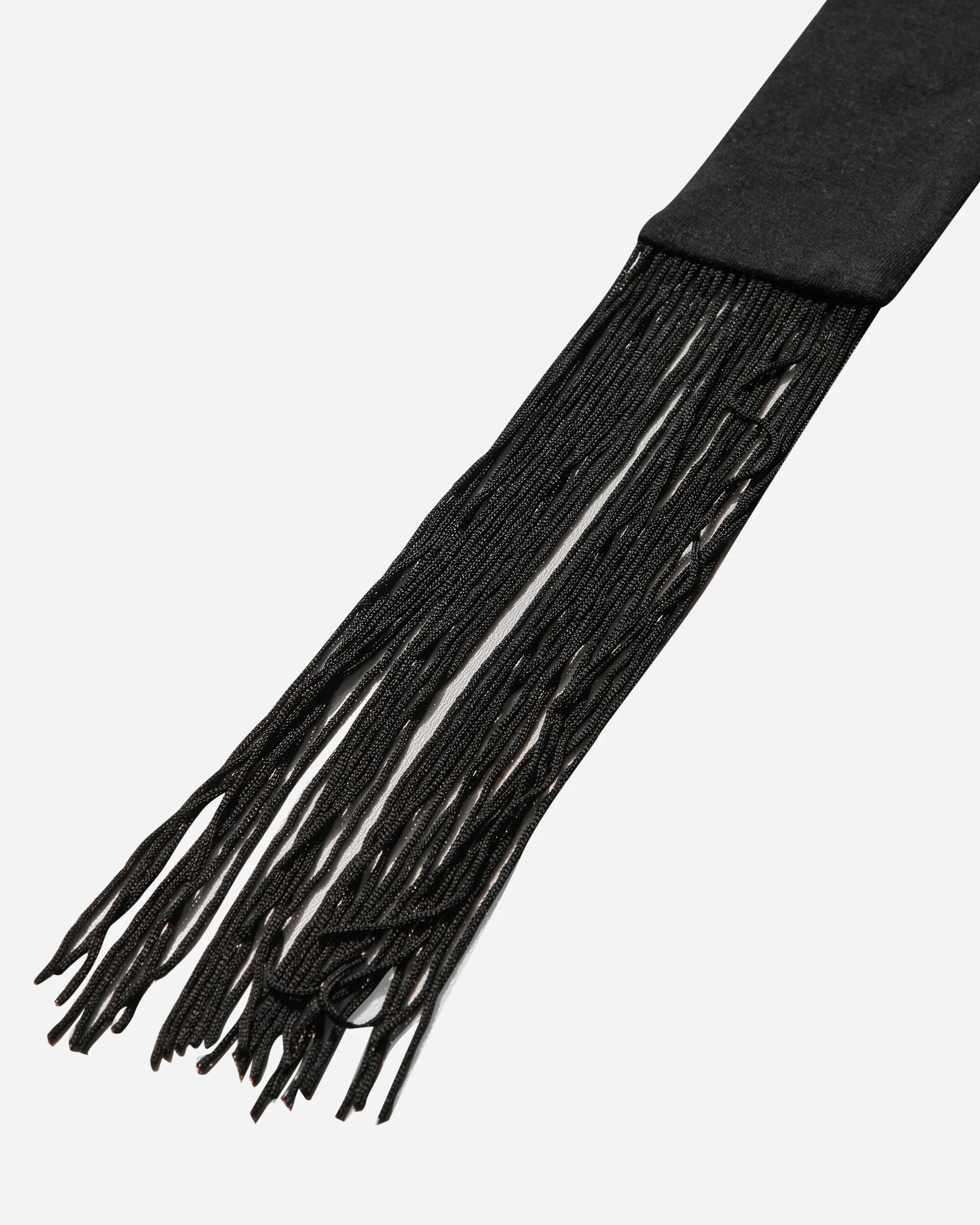 Women's Asymmetric Neck Tie Top Black - Image 4