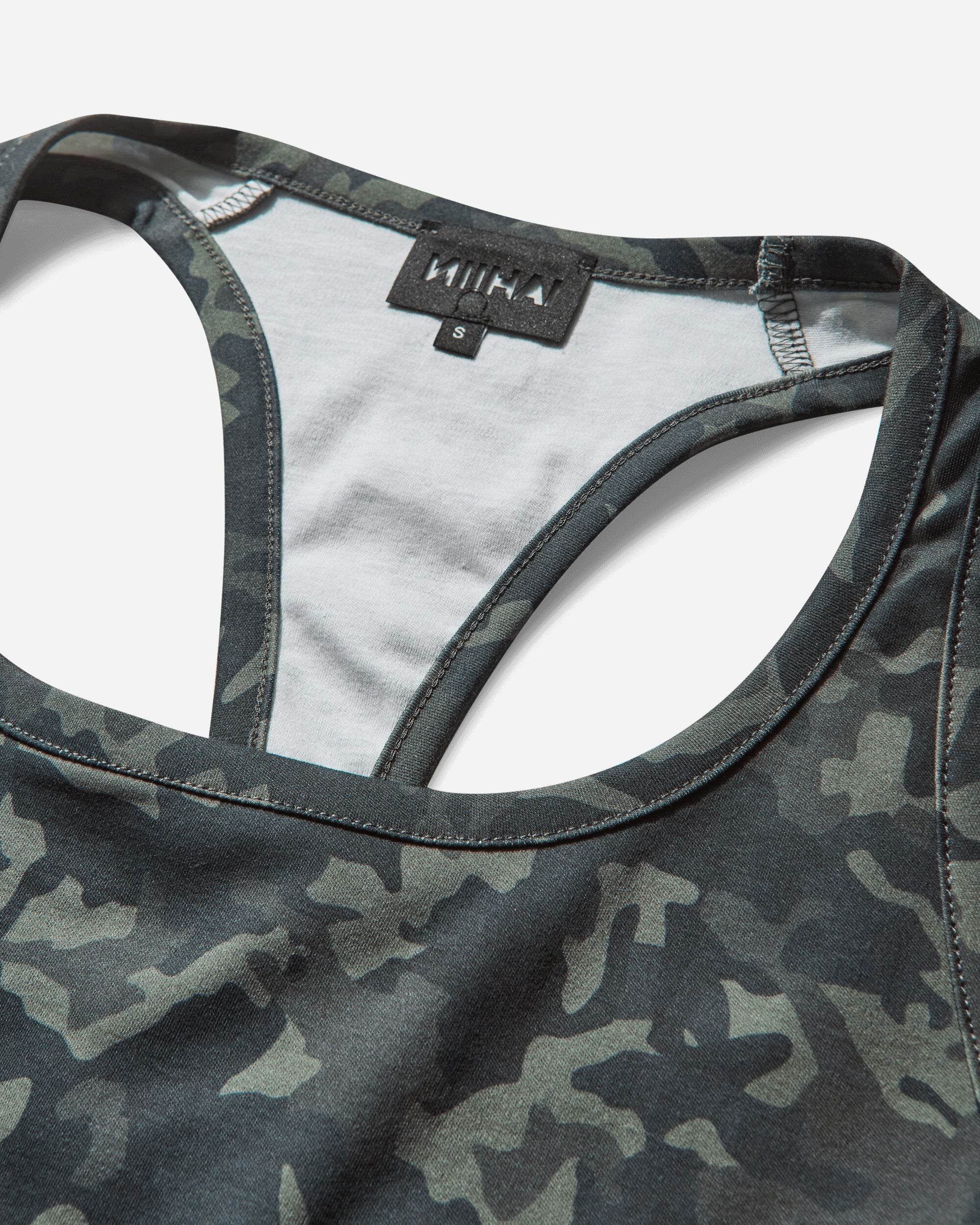 Women's Camo Print Vest Top Green - Image 3