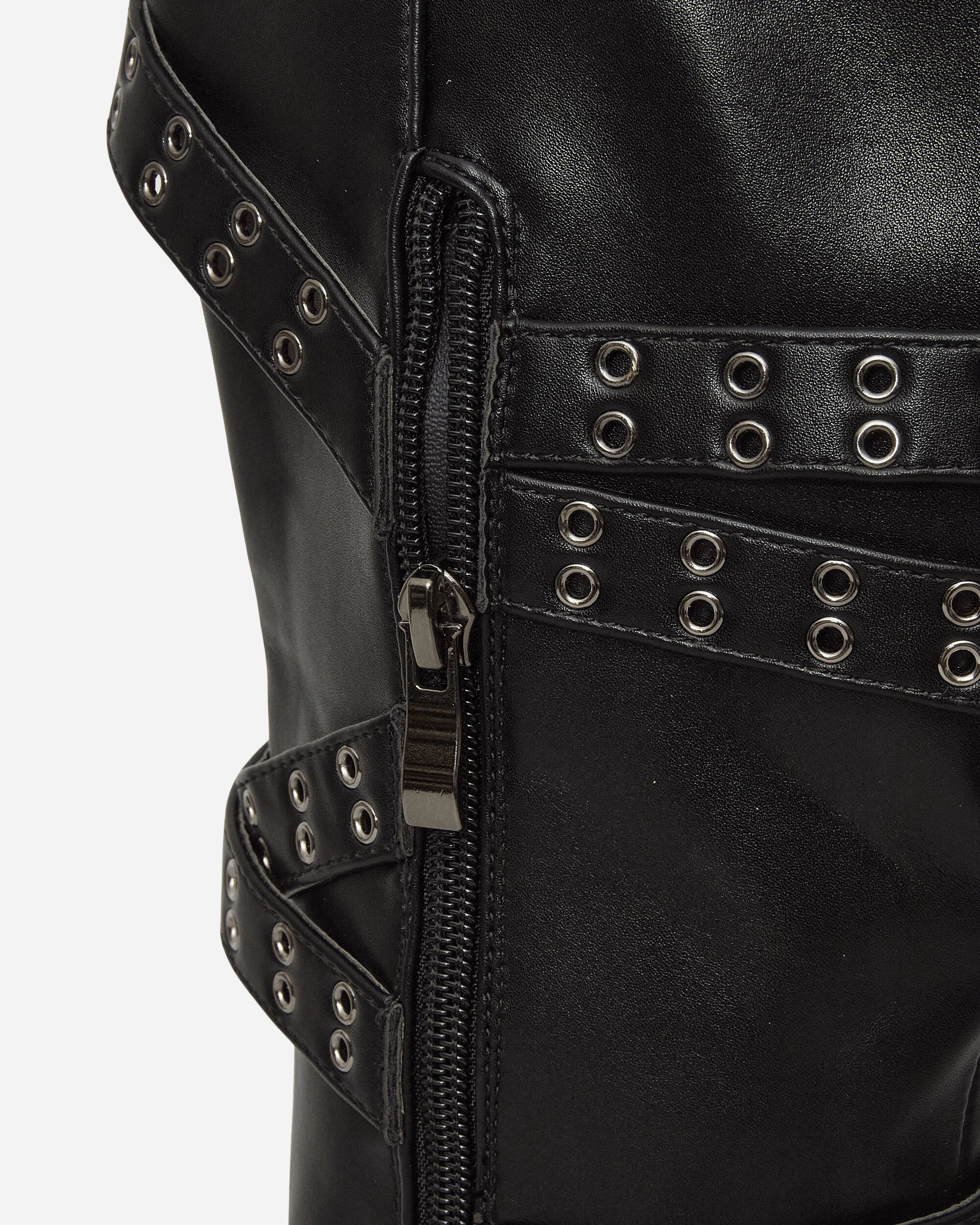 Women's Strappy Boots Black - Image 6