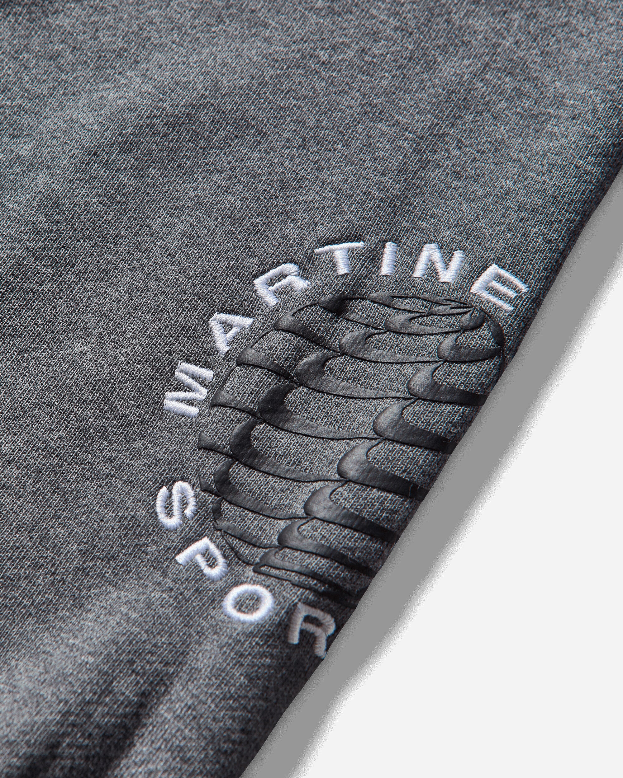 Men's Martine Rose Full-Zip Hoodie Charcoal Heather - Image 4