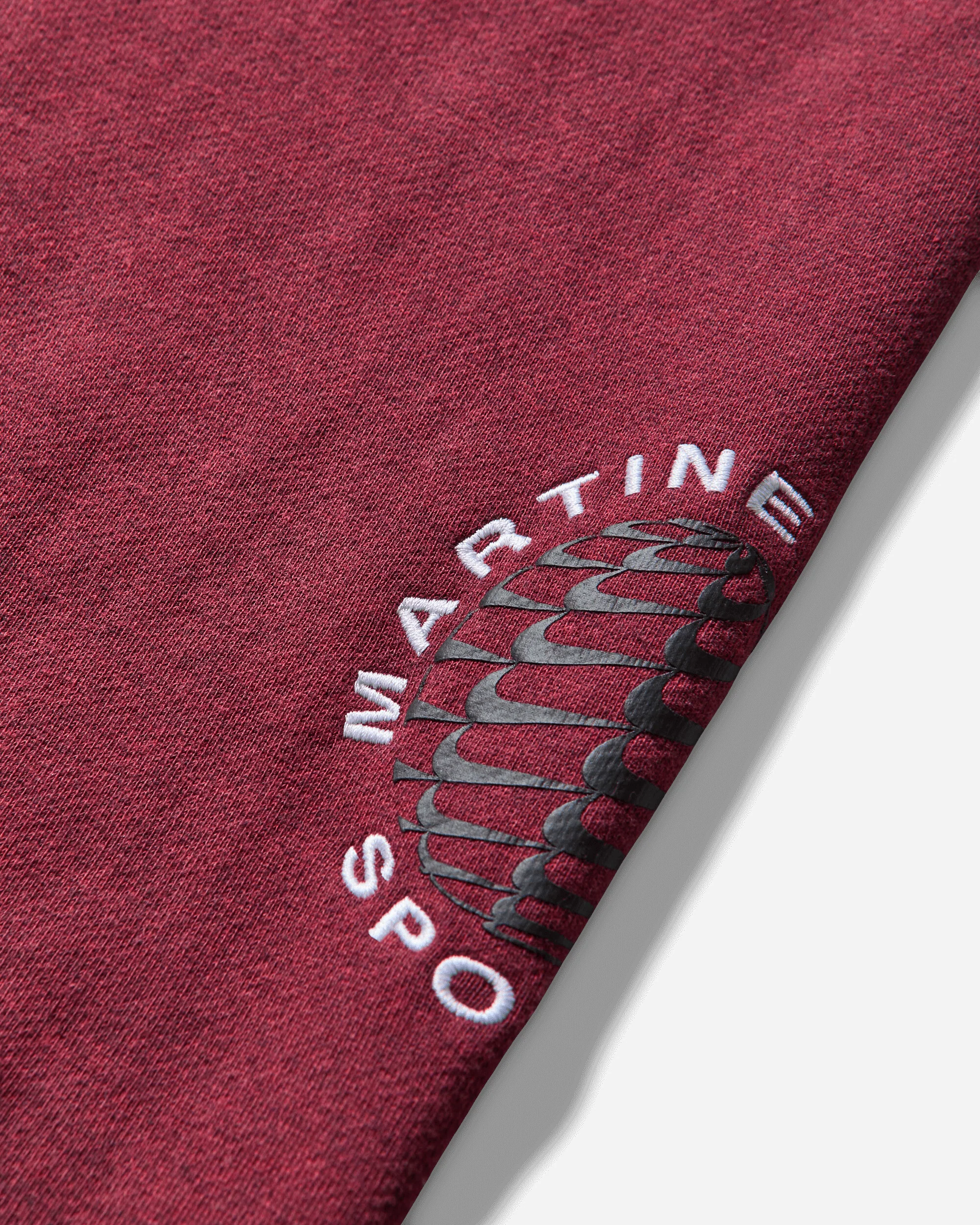 Men's Martine Rose Full-Zip Hoodie Team Crimson - Image 4