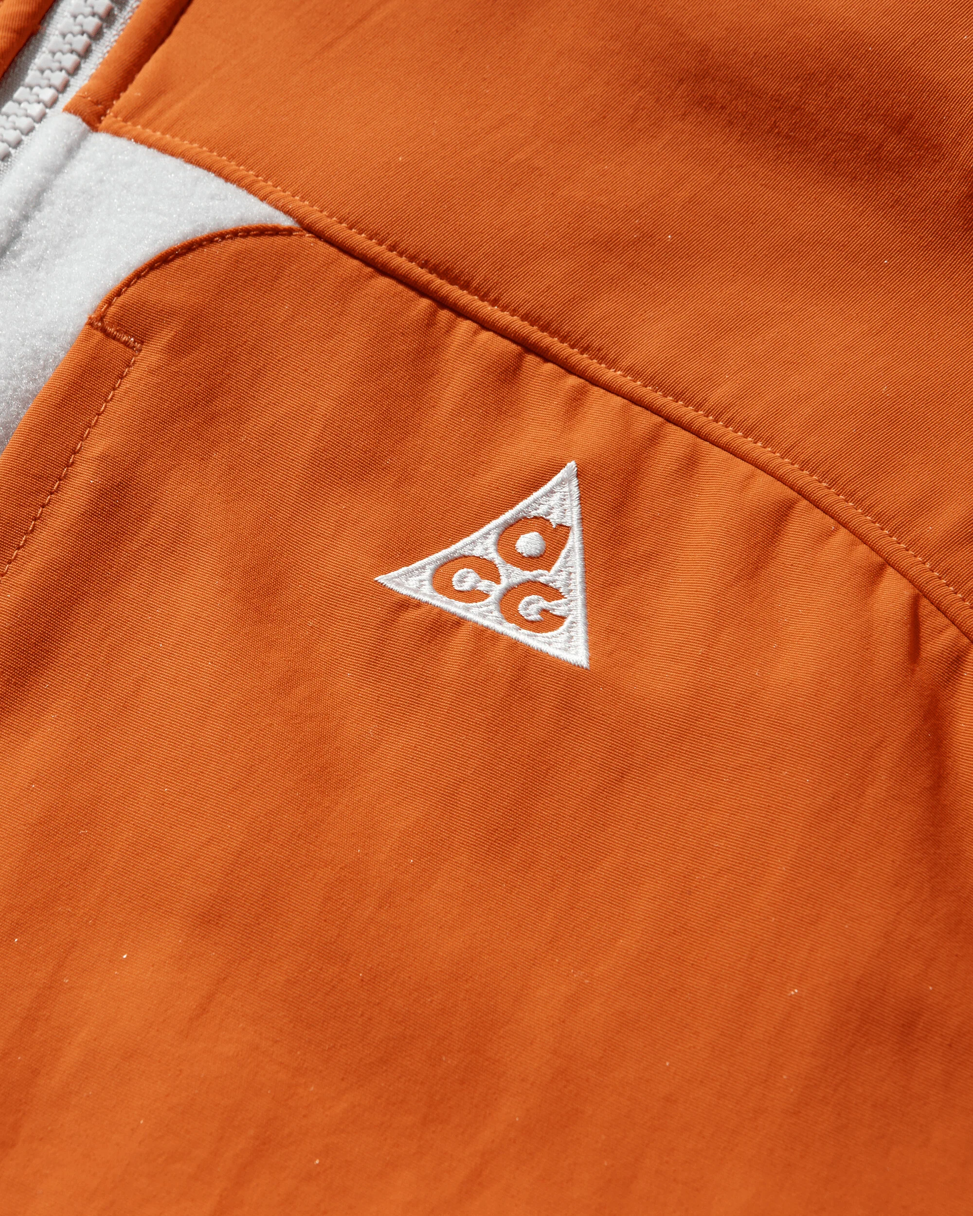 Men's ACG 'Wolf Tree' Plus Full-Zip Hooded Mid Layer Safety Orange / Photon Dust - Image 4