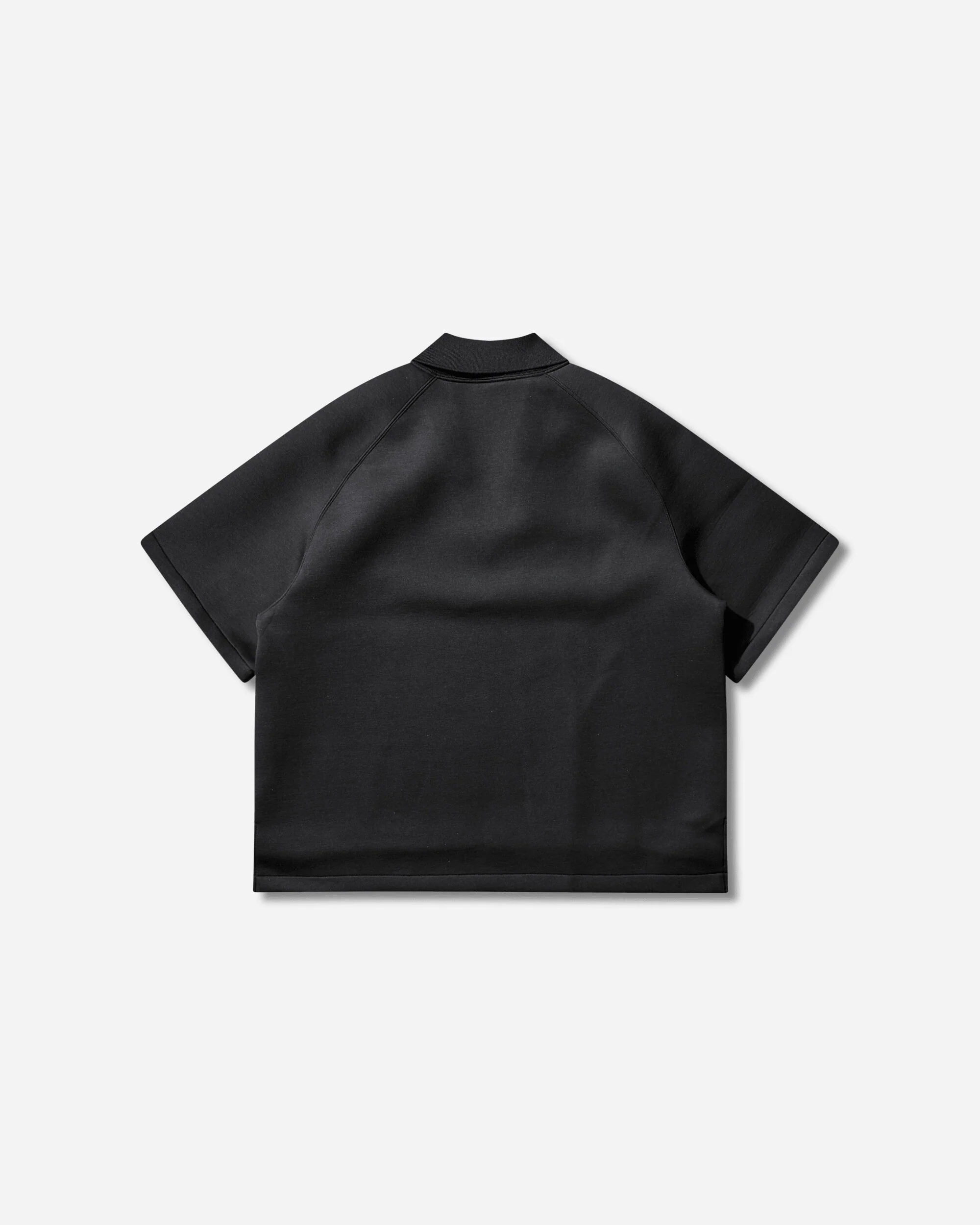 Women's Shortsleeve Fleece Top Black - Image 2
