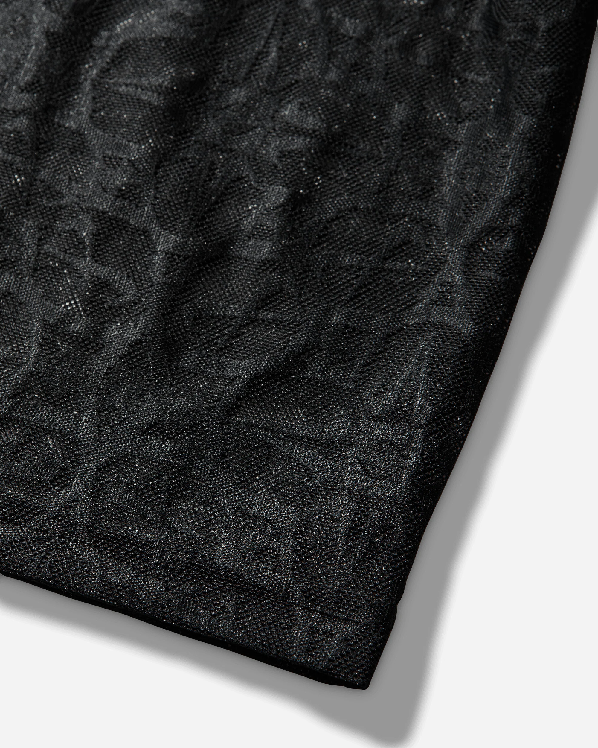 Women's Loose Lace Polo Jersey Top Black - Image 4