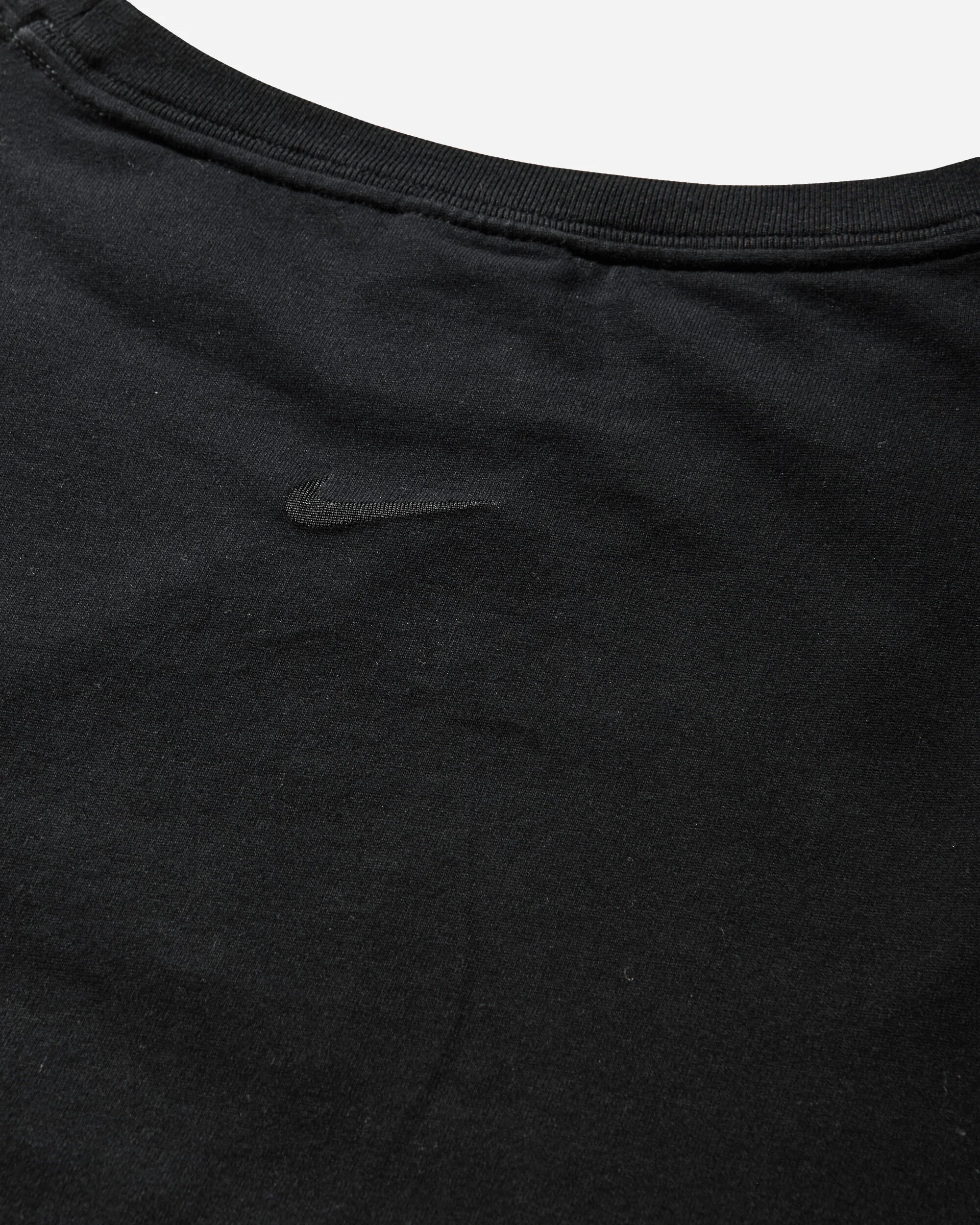 Women's Slim Shortsleeve Burnout Logo Top Black - Image 4