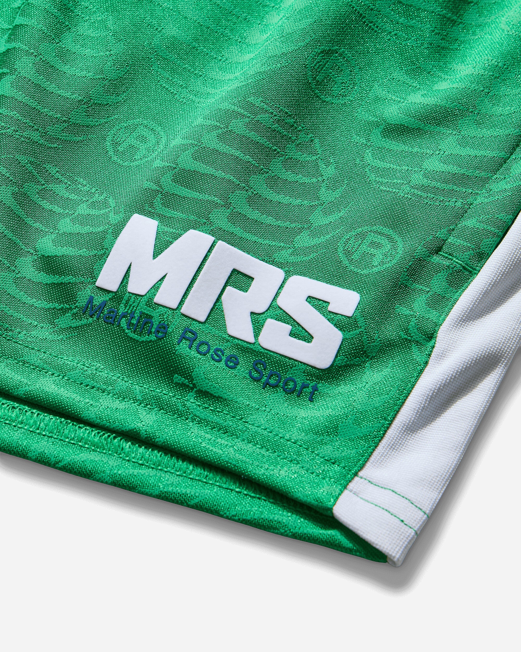 Men's Martine Rose Football Shorts Lucky Green - Image 3