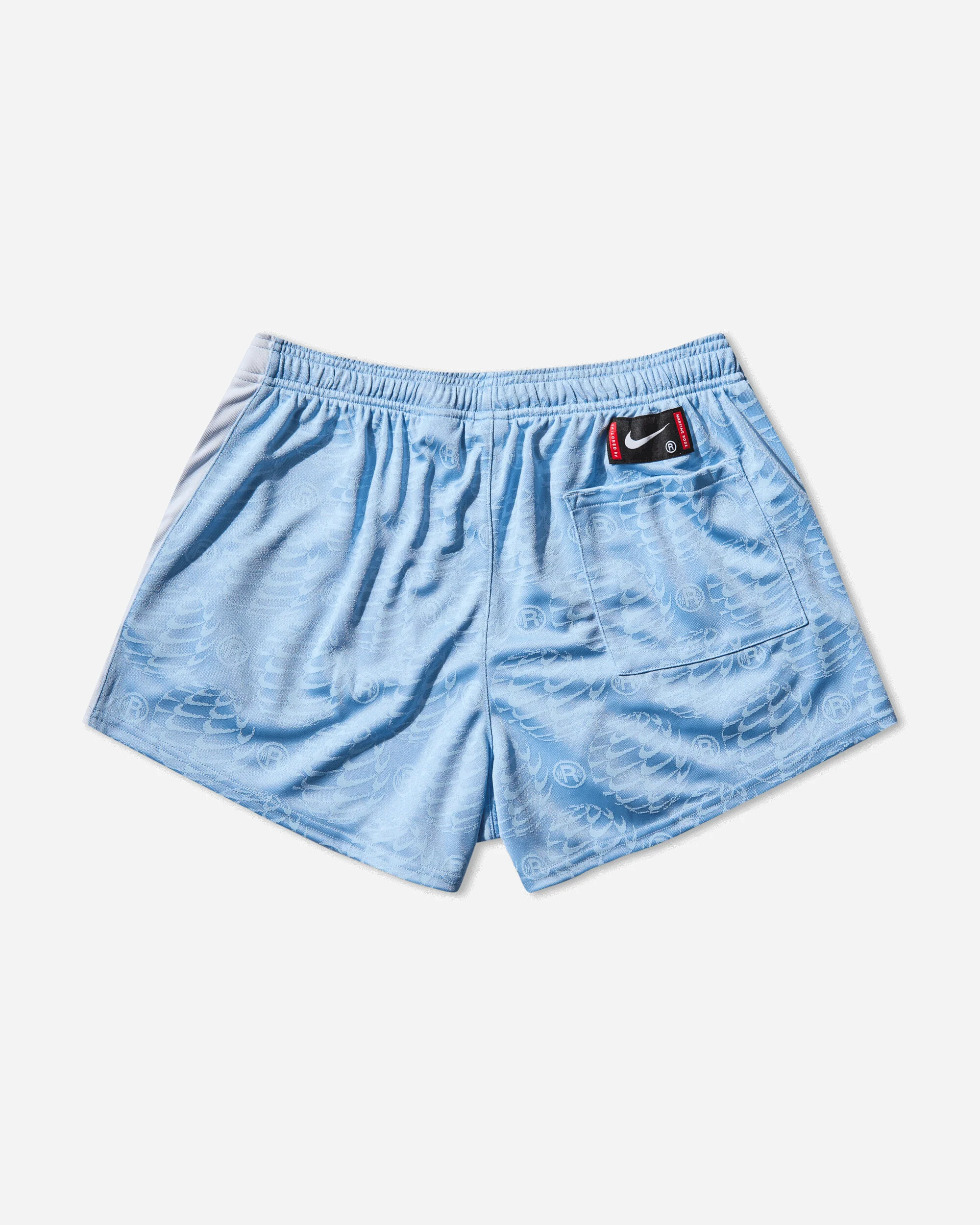 Men's Martine Rose Football Shorts Psychic Blue - Image 2
