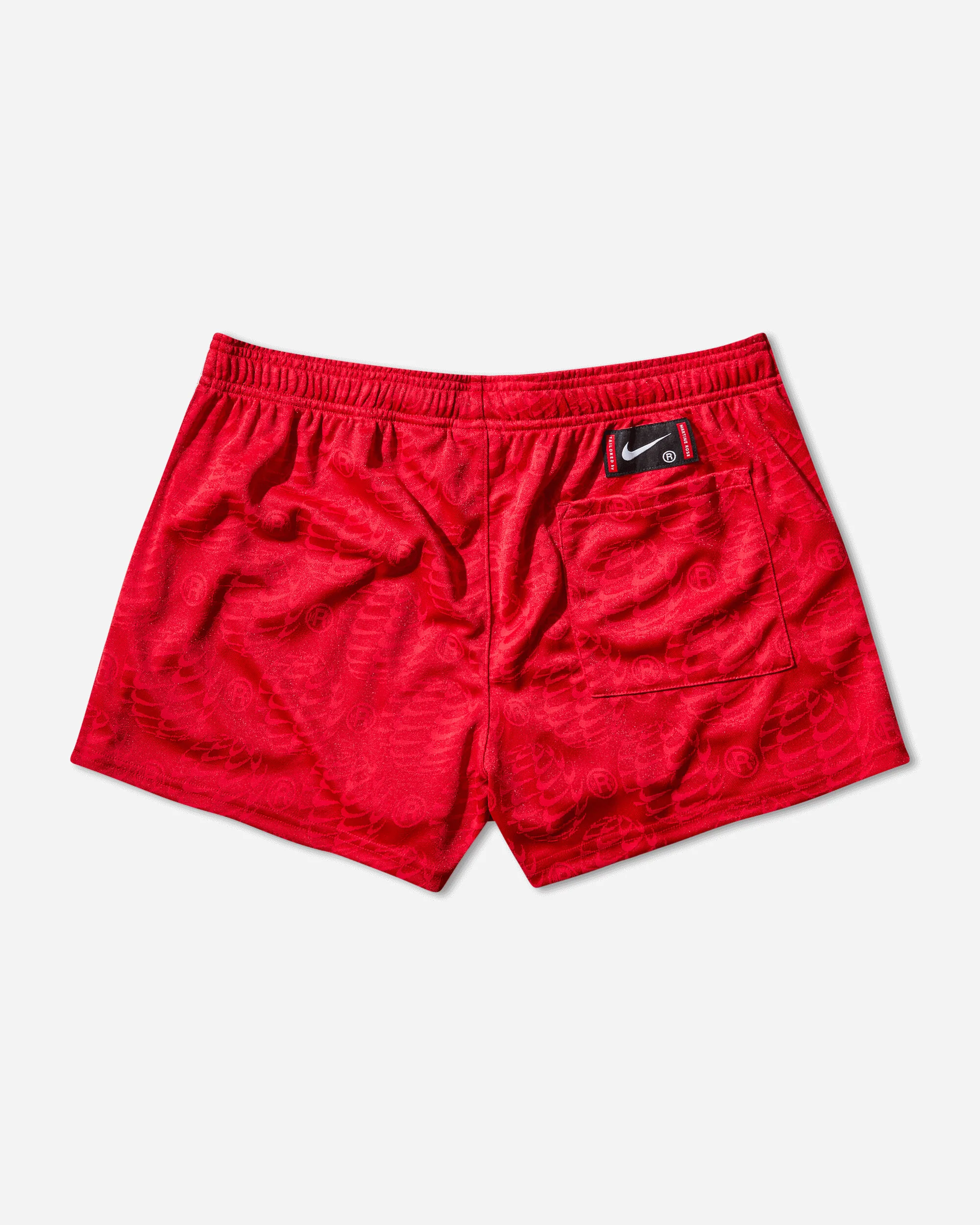 Men's Martine Rose Football Shorts University Red - Image 2