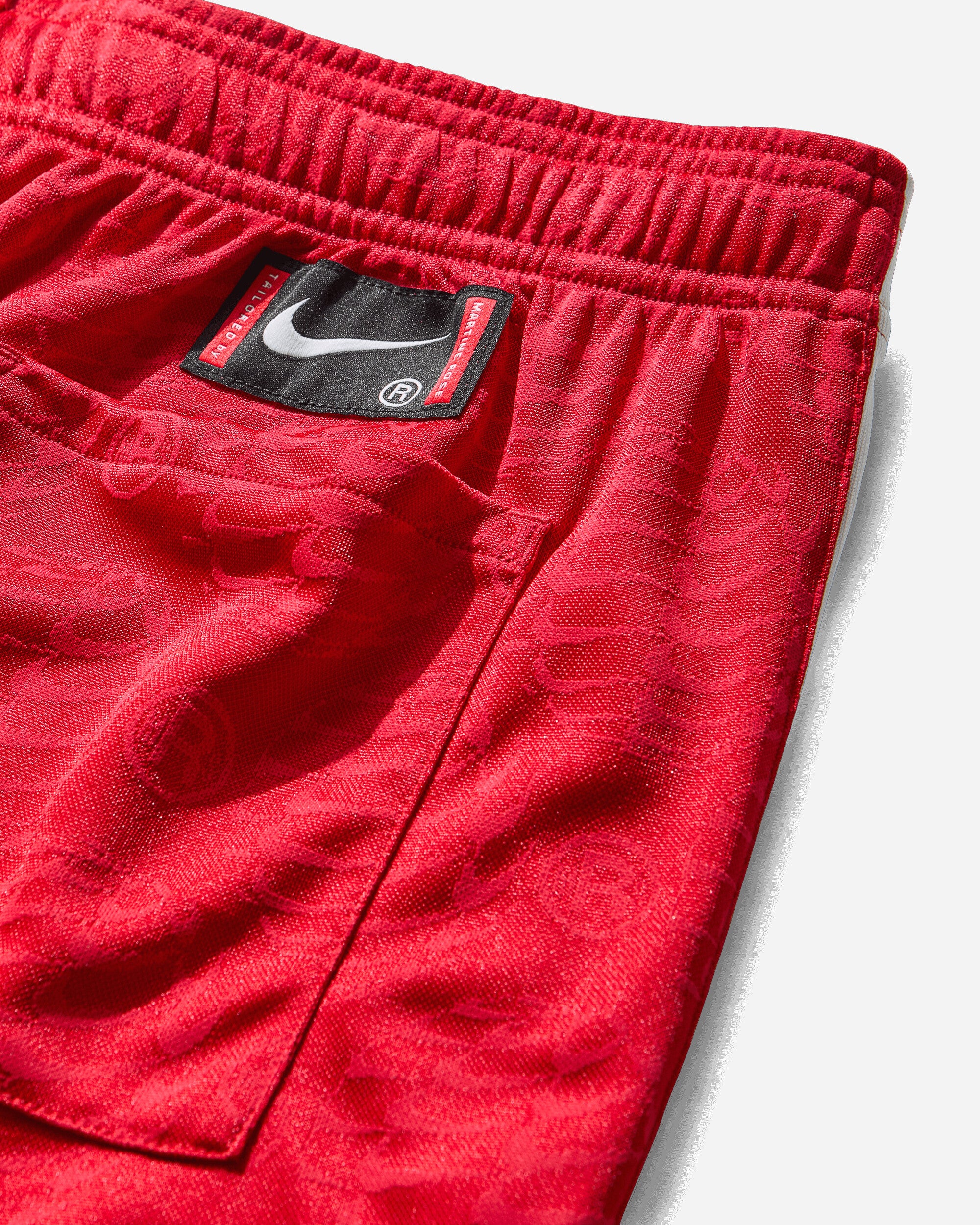 Men's Martine Rose Football Shorts University Red - Image 4