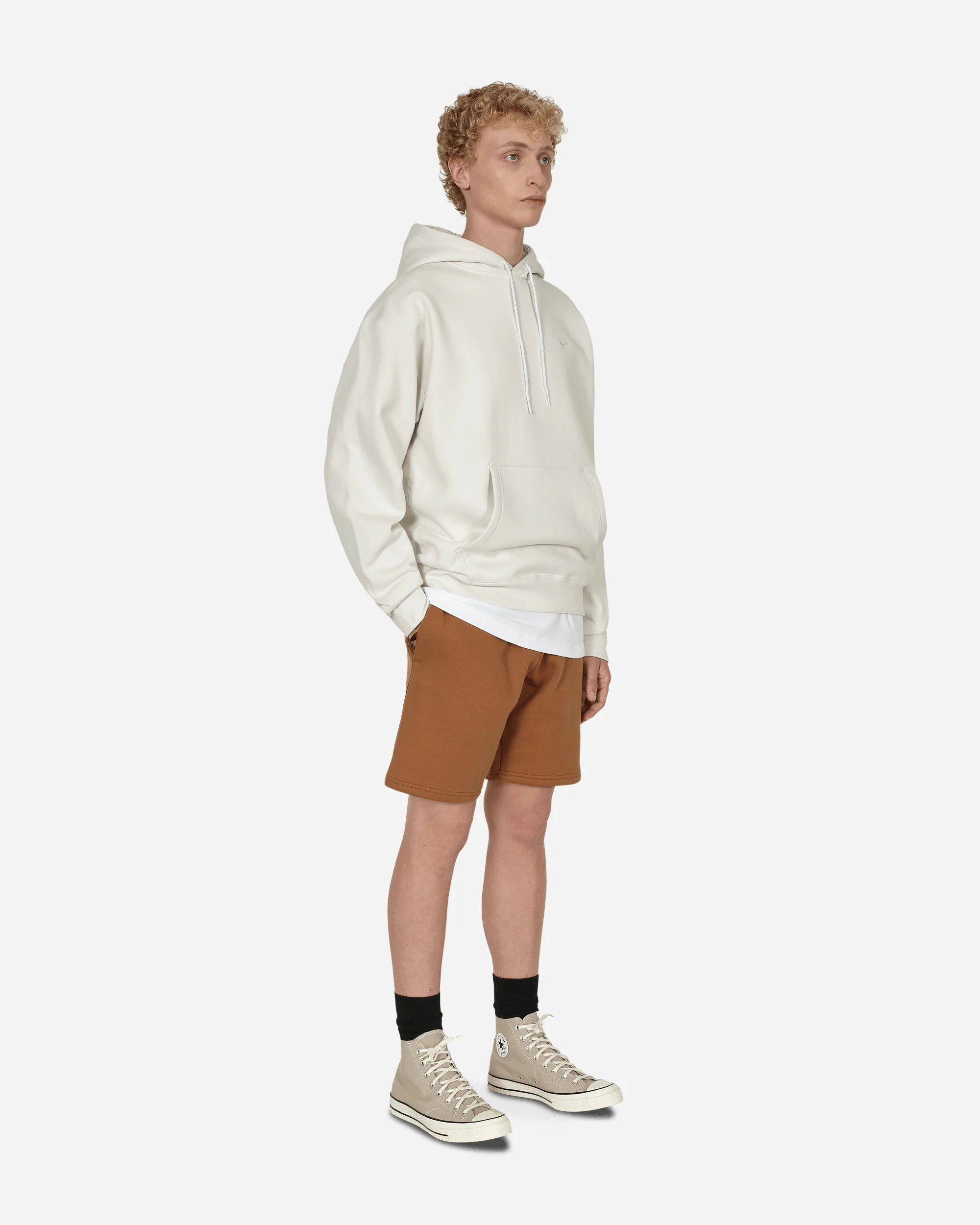 Solo Swoosh Hooded Sweatshirt White - Image 4