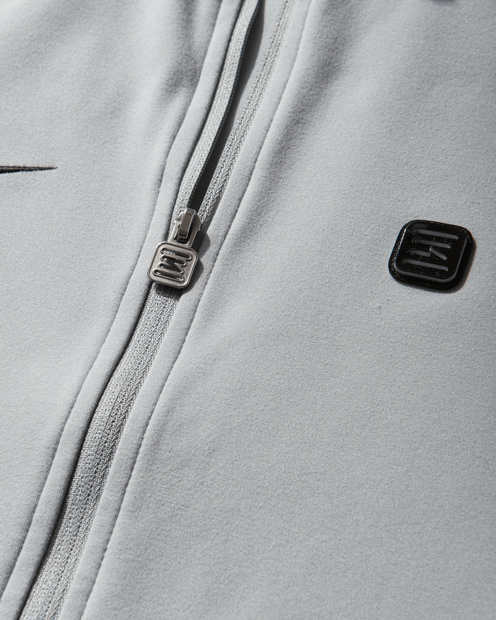 Women's Shox Full-Zip Longsleeve Top Wolf Grey / Pearl Pink - Image 3