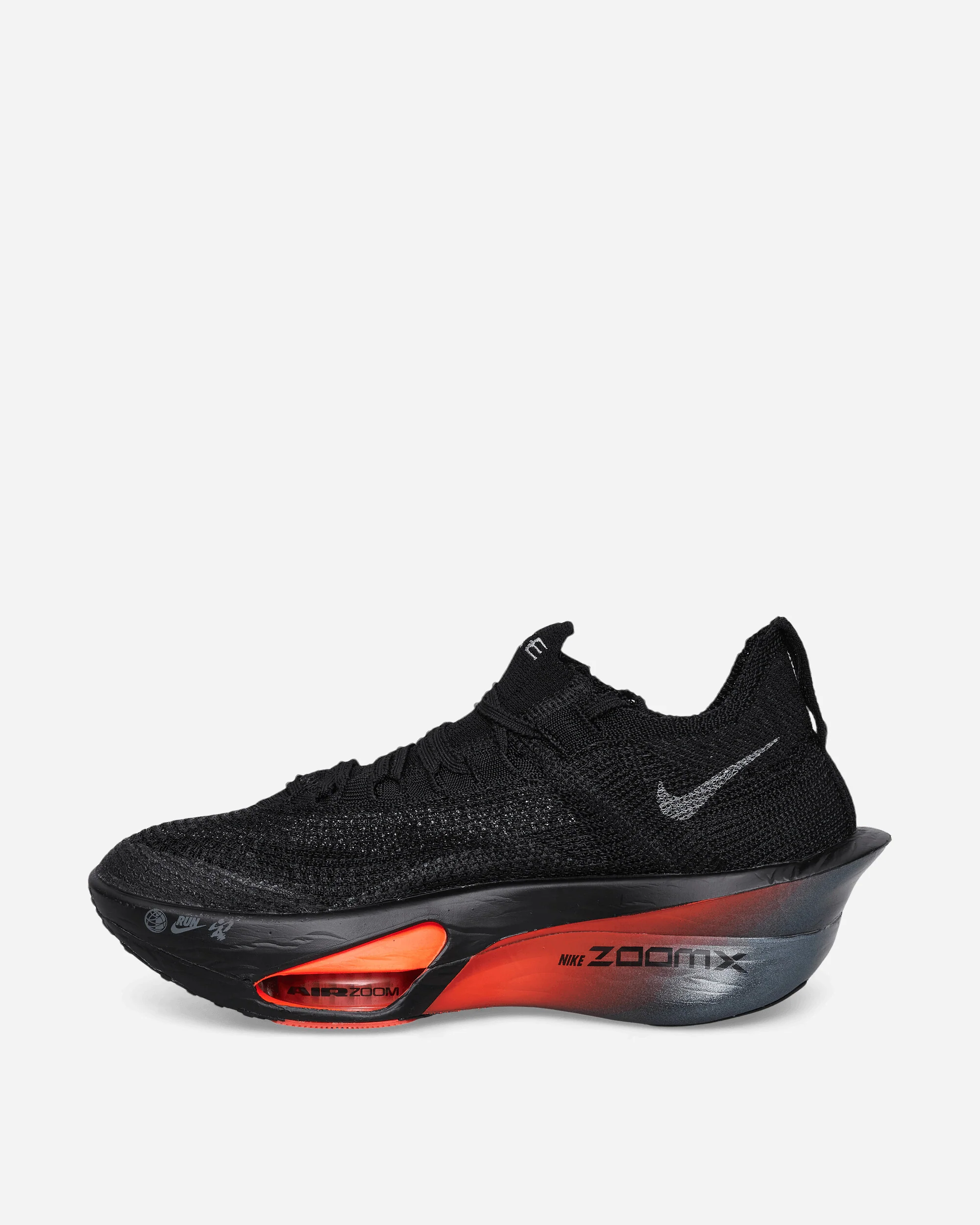 Air Zoom Alphafly 3 Sneakers Black / Metallic Silver / Bright Crimson - Image 3