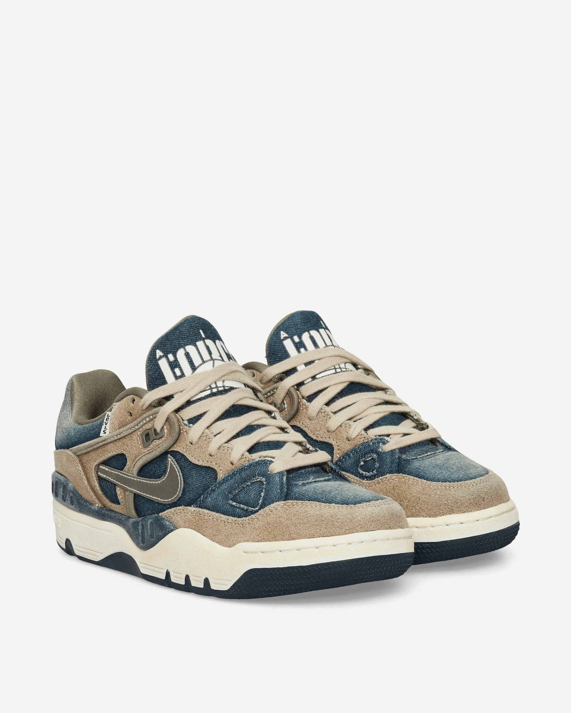 Levi’s x NIGO Air Force 3 Low Sneakers Olive Grey / Metallic Pewter / Navy - Image 2