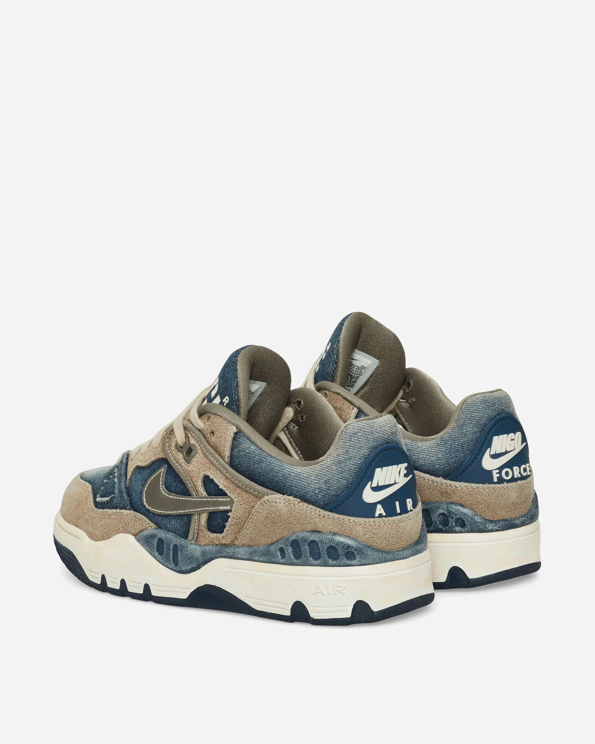 Levi’s x NIGO Air Force 3 Low Sneakers Olive Grey / Metallic Pewter / Navy - Image 4