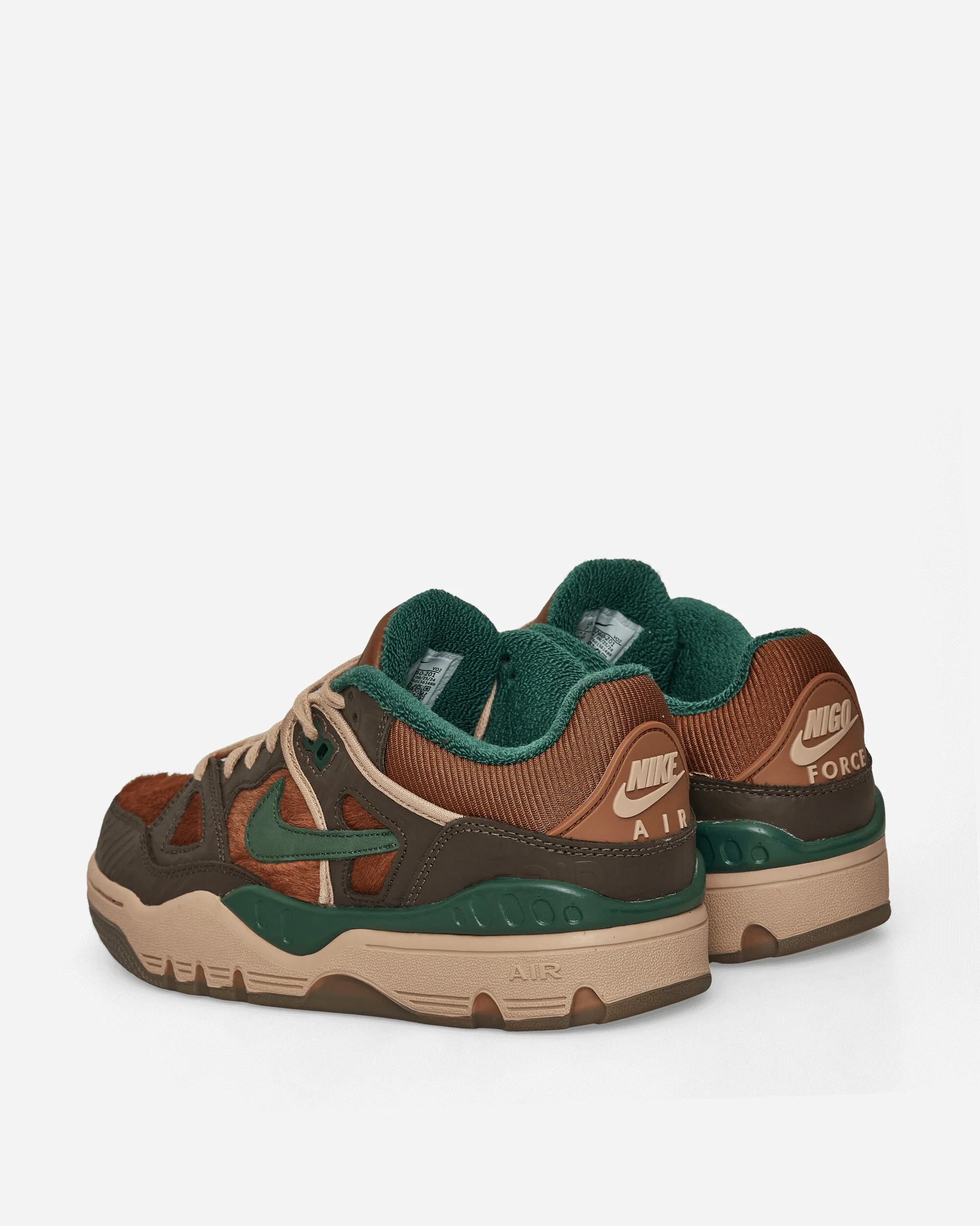NIGO Air Force 3 Low Sneakers Baroque Brown / Pecan - Image 4