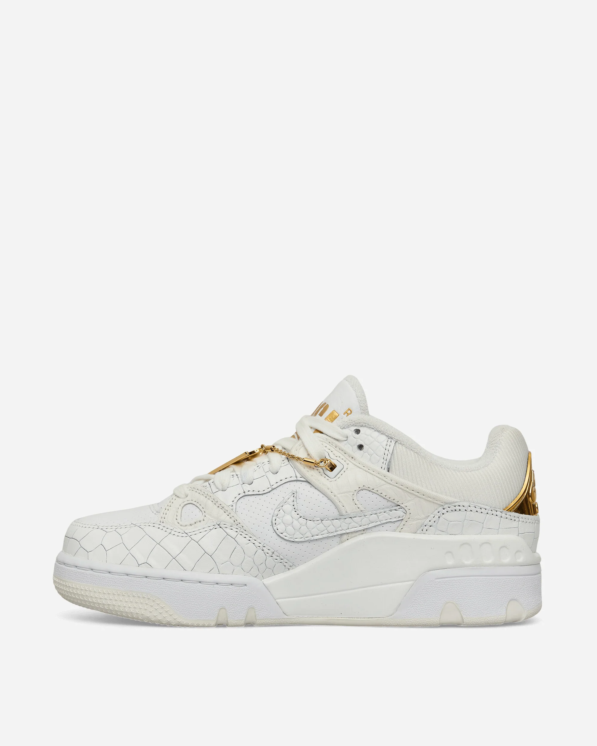 NIGO Air Force 3 Low Sneakers White / Metallic Gold - Image 3