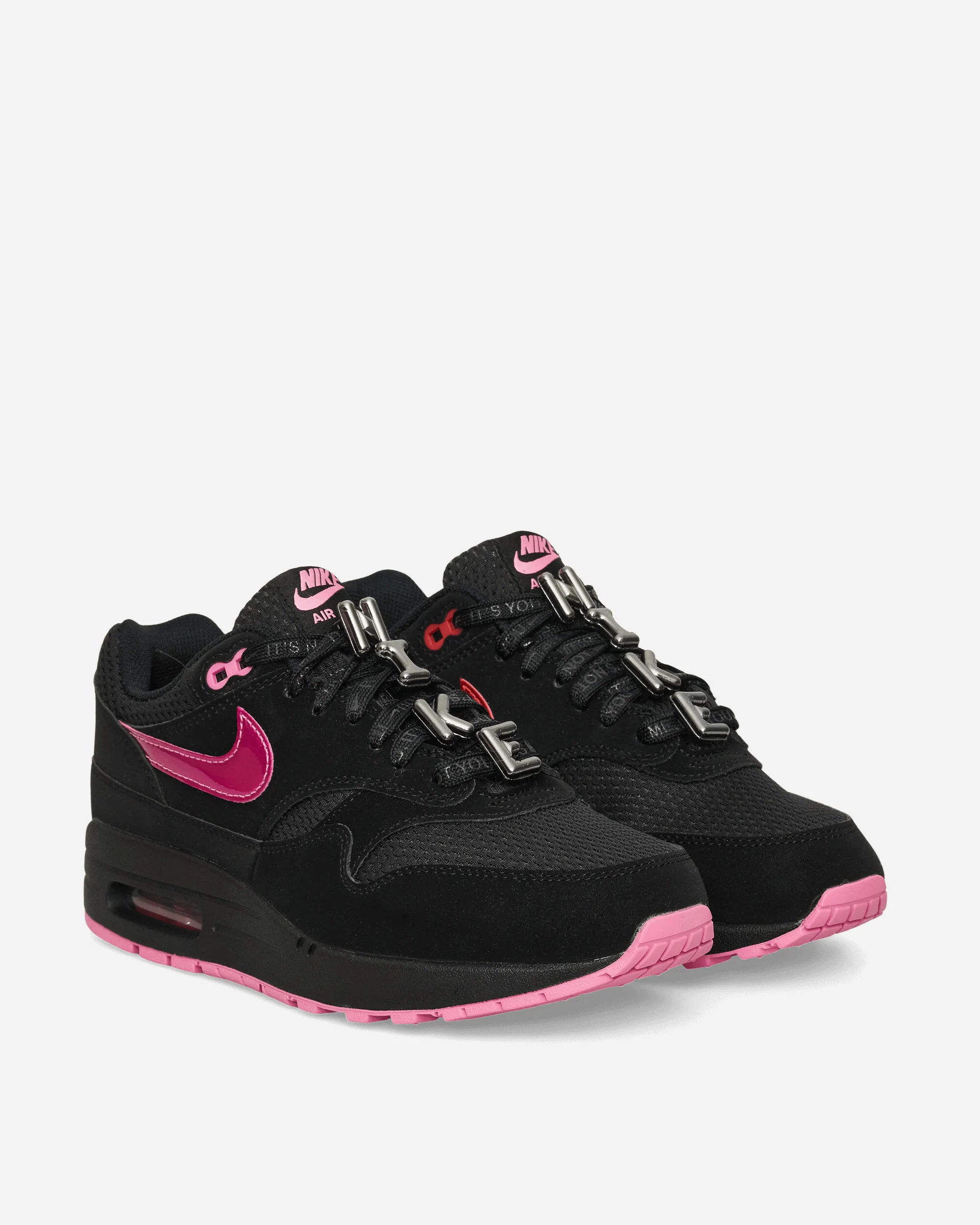 Air Max 1 Premium Sneakers Black / Playful Pink - Image 2