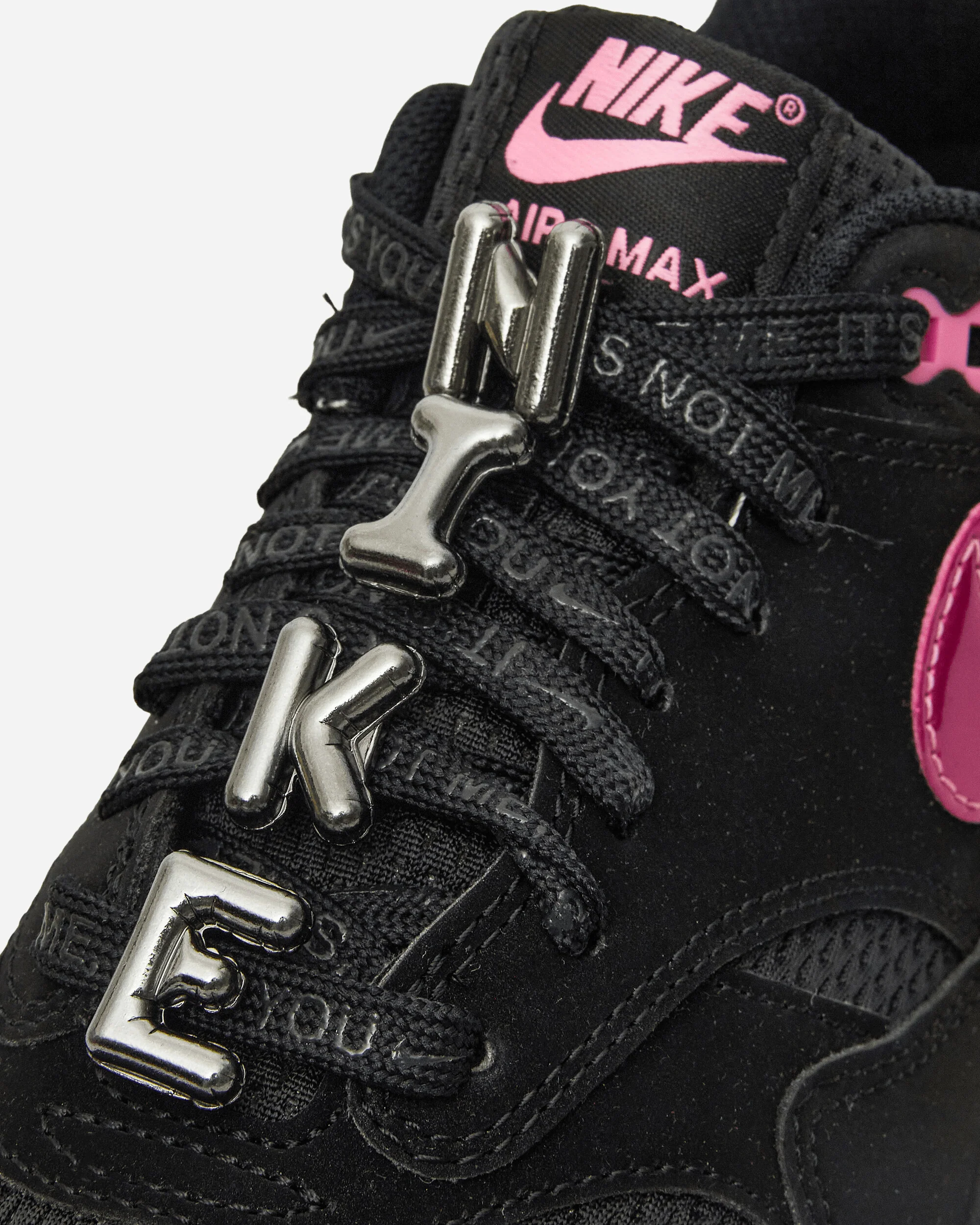 Air Max 1 Premium Sneakers Black / Playful Pink - Image 6