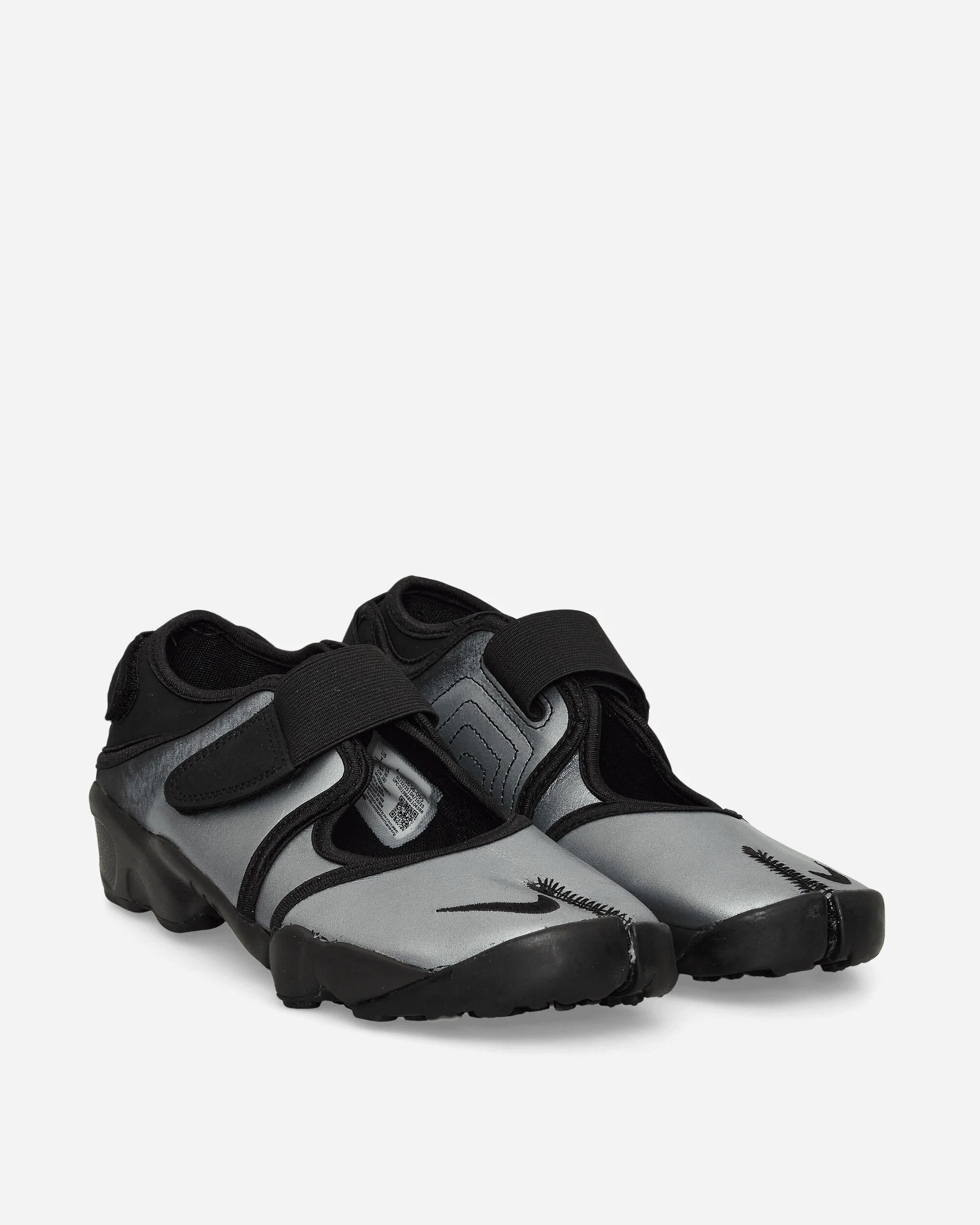 Women's Air Rift Leather Sandals Metallic Silver / Black - Image 2