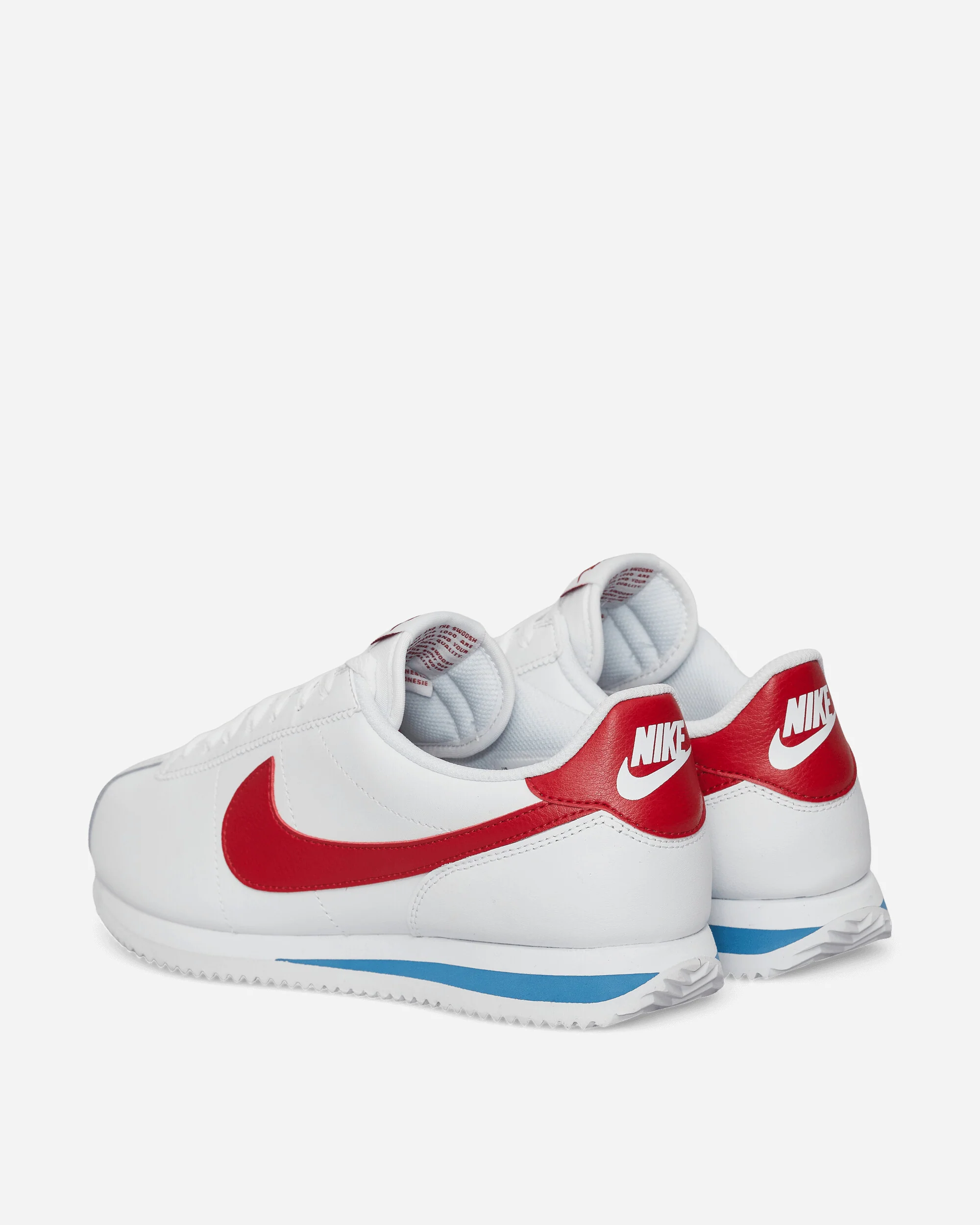 Cortez Leather Sneakers White / Varsity Red - Image 4
