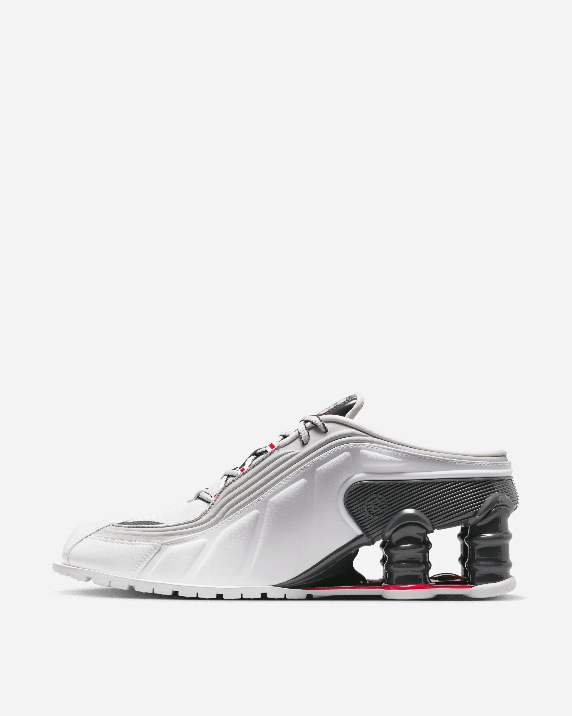Women's Martine Rose Shox MR4 Sneakers White / Varsity Red - Image 3