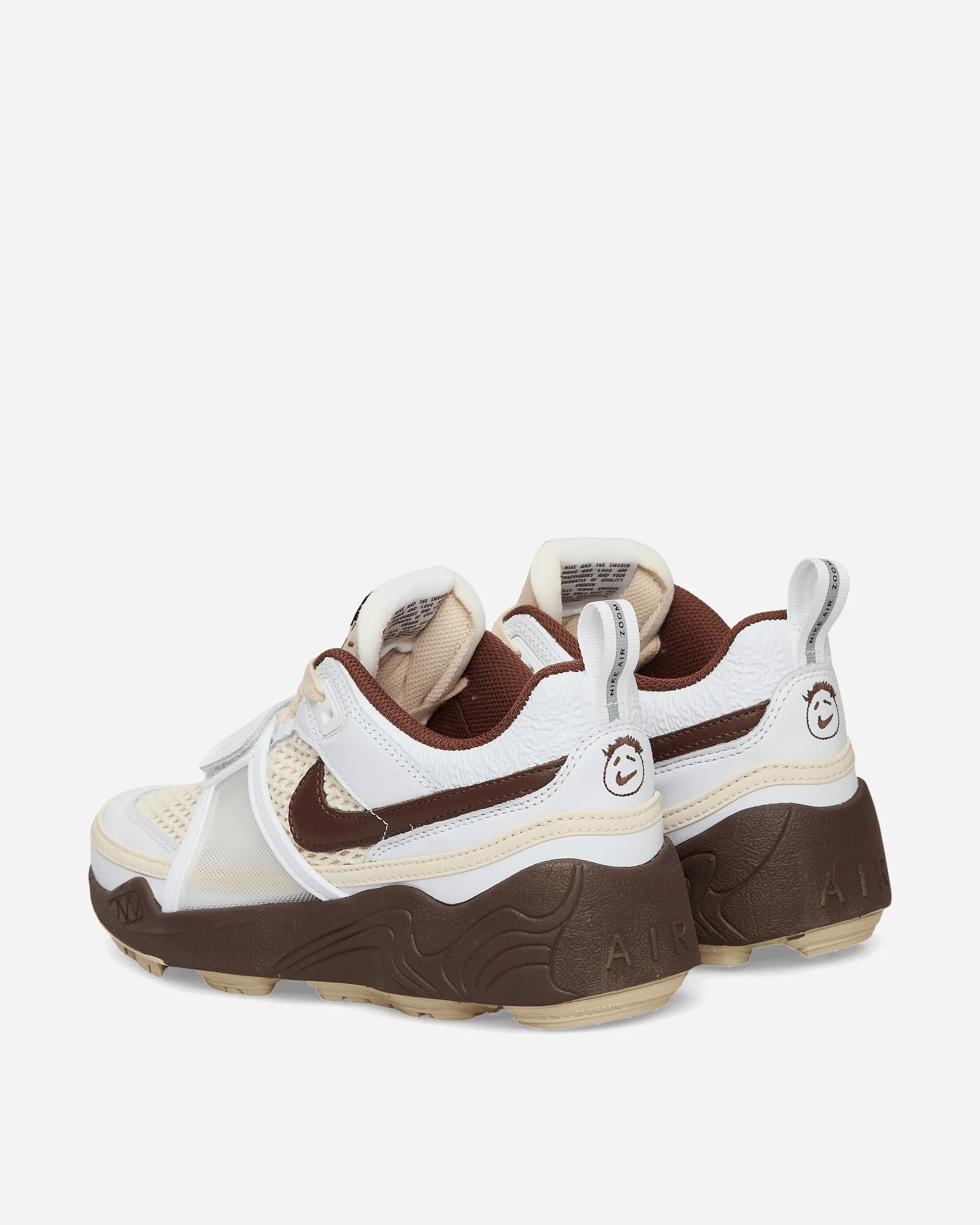 Travis Scott Zoom Field Jaxx Sneakers White / Light Chocolate - Image 4