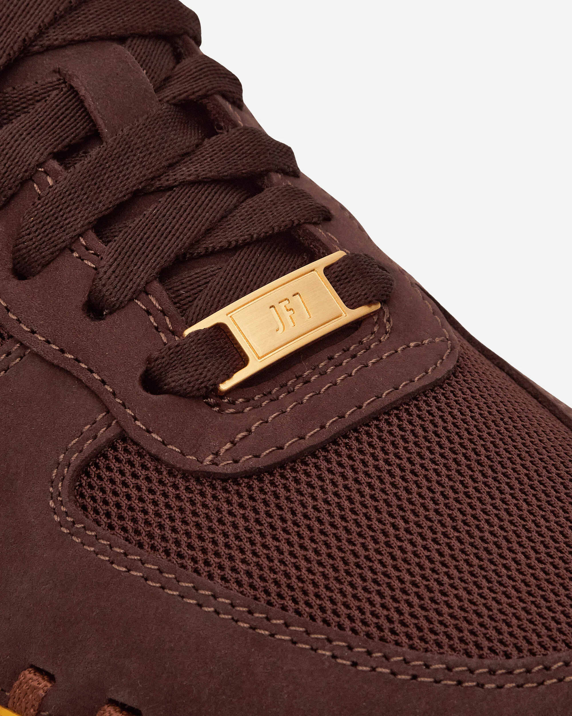 Women's JACQUEMUS J Force 1 Low LX Sneakers Earth / Metallic Gold - Image 8