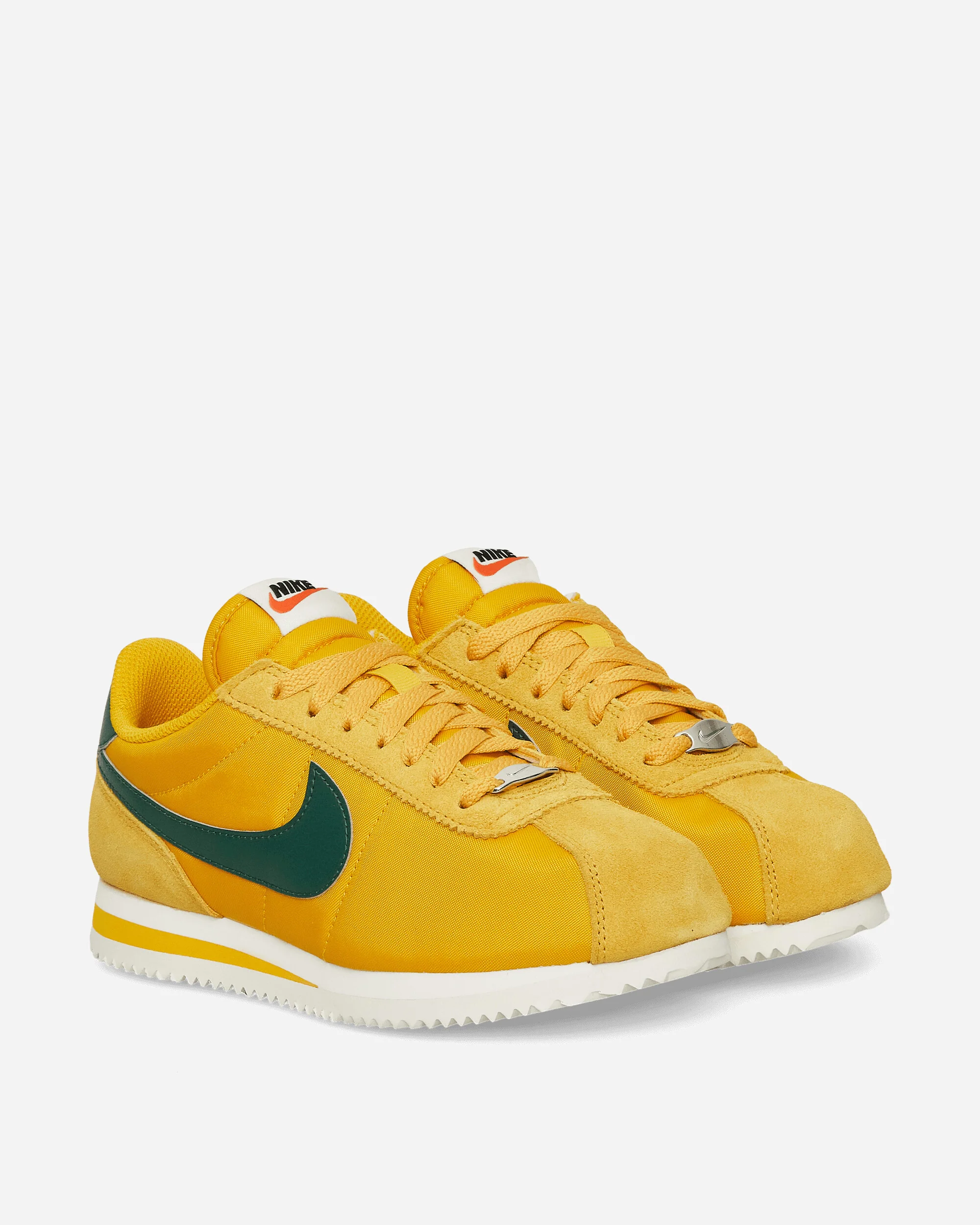 Women's Cortez Textile Sneakers Yellow Ochre / Gorge Green - Image 3