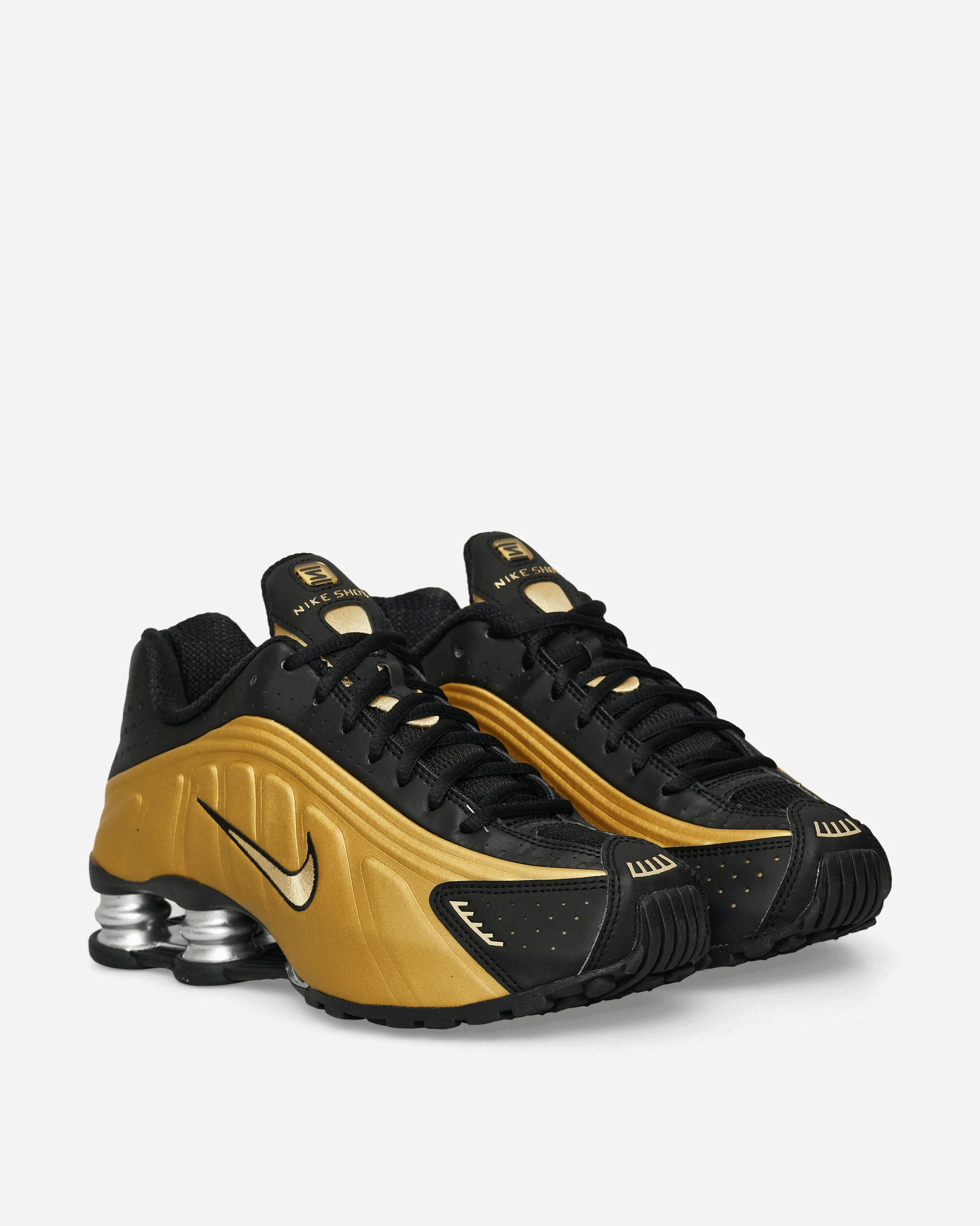 Women's Shox R4 Sneakers Black / Metallic Gold - Image 3