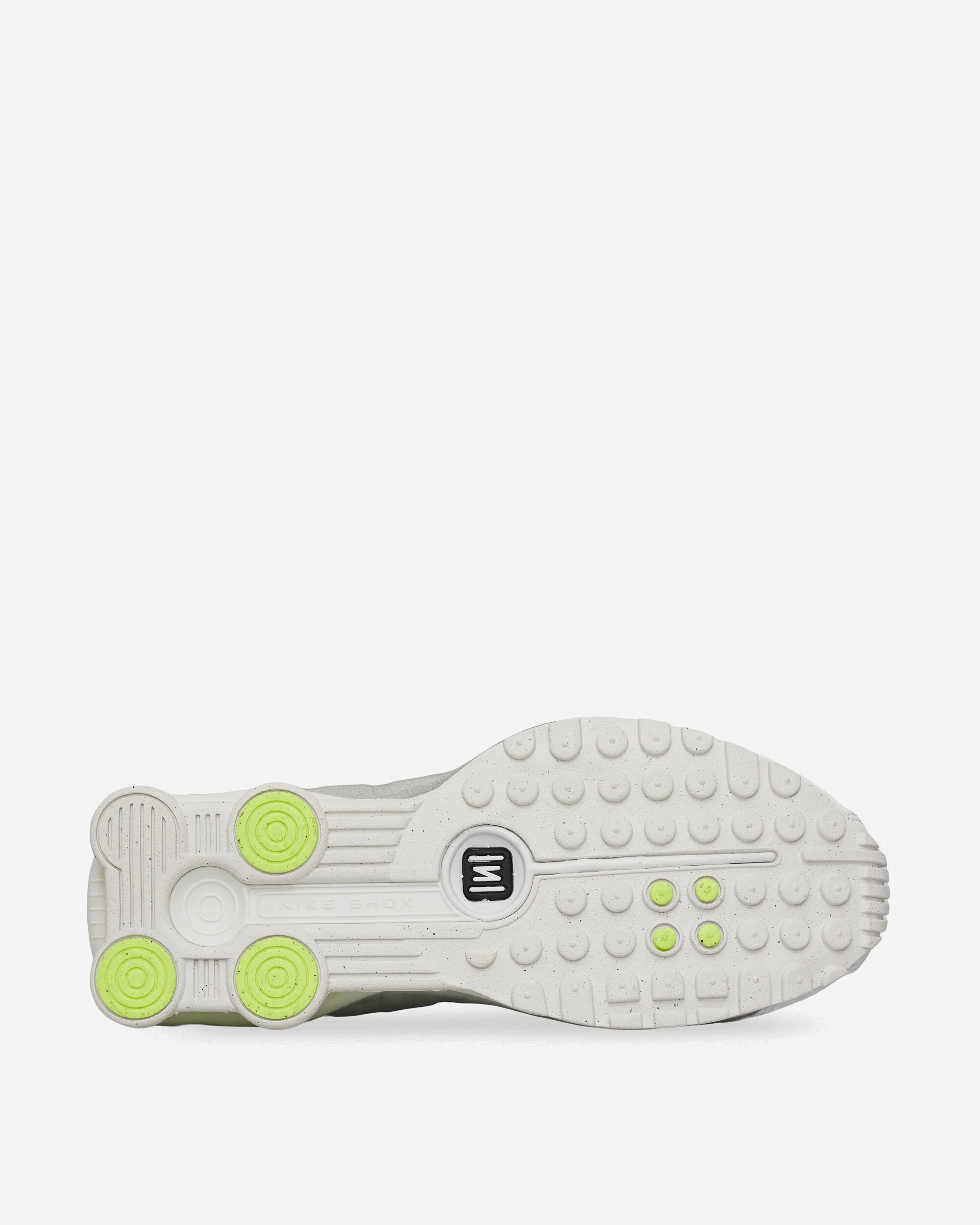 Women's Shox R4 Sneakers White / Metallic Silver / Volt - Image 6