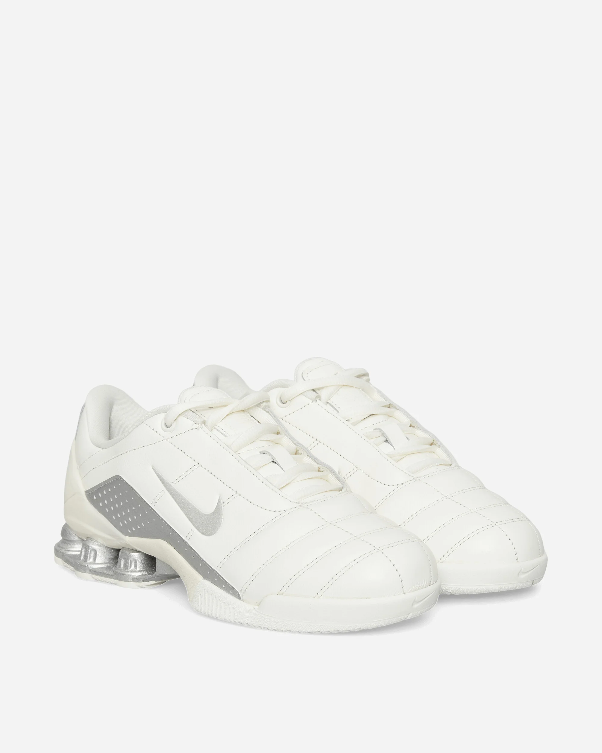 Women's T90 Shox Magia Sneakers Sail / Metallic Silver - Image 2