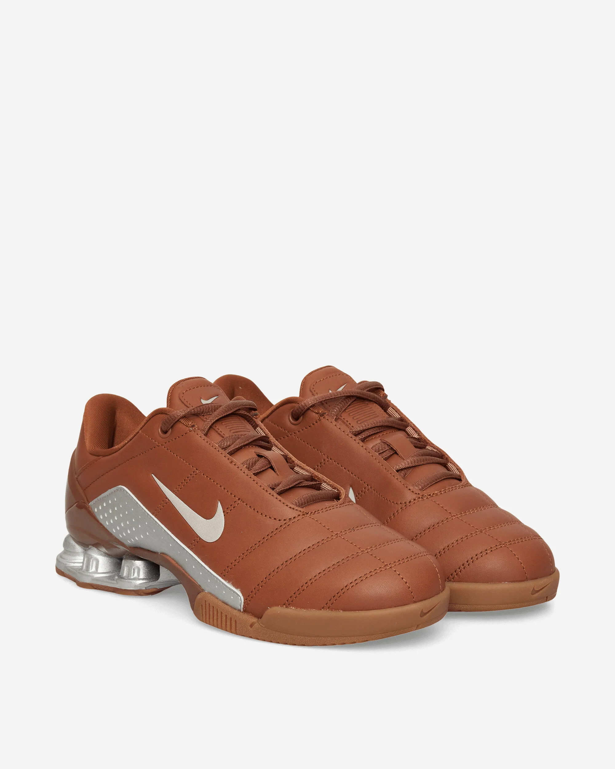 Women's T90 Shox Magia Sneakers Pecan / Metallic Silver - Image 2