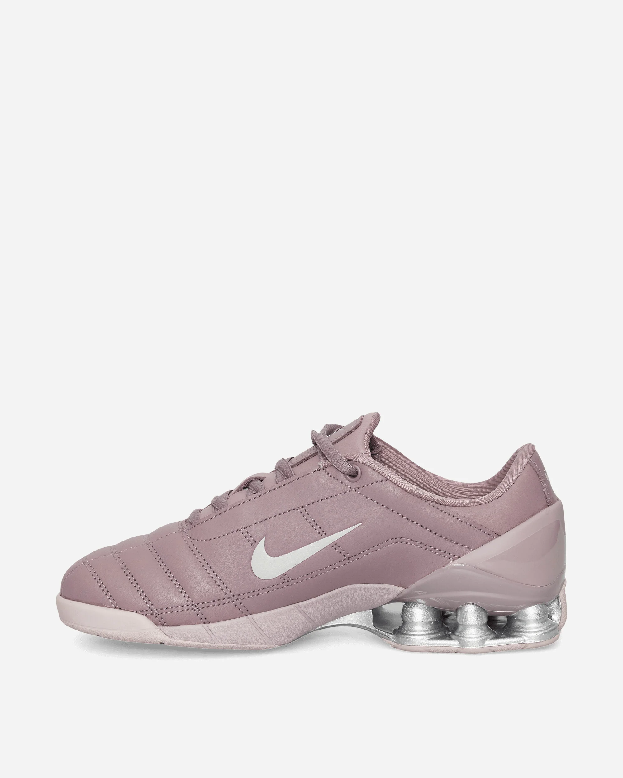 Women's T90 Shox Magia Sneakers Taupe Grey / Metallic Silver - Image 3