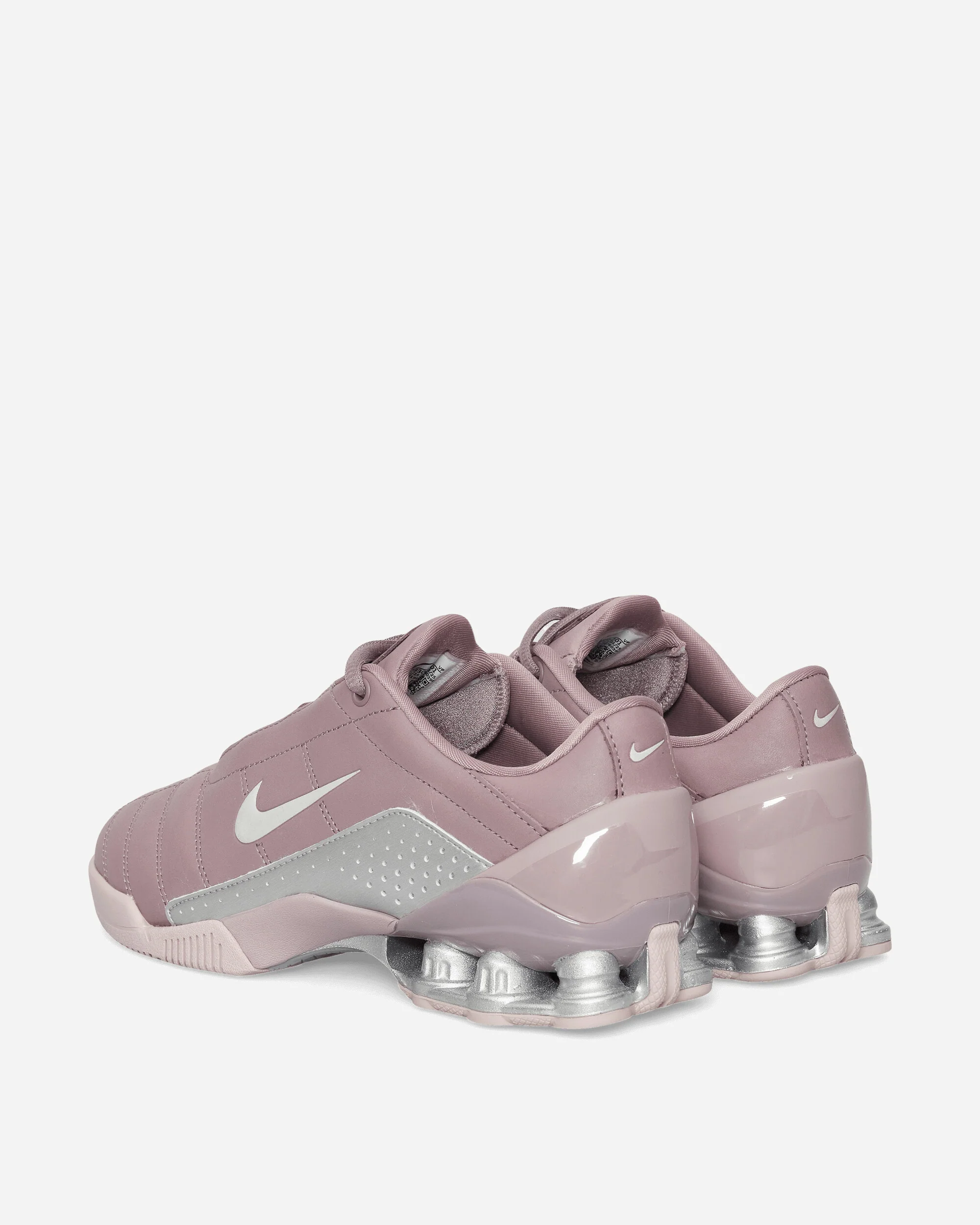 Women's T90 Shox Magia Sneakers Taupe Grey / Metallic Silver - Image 4