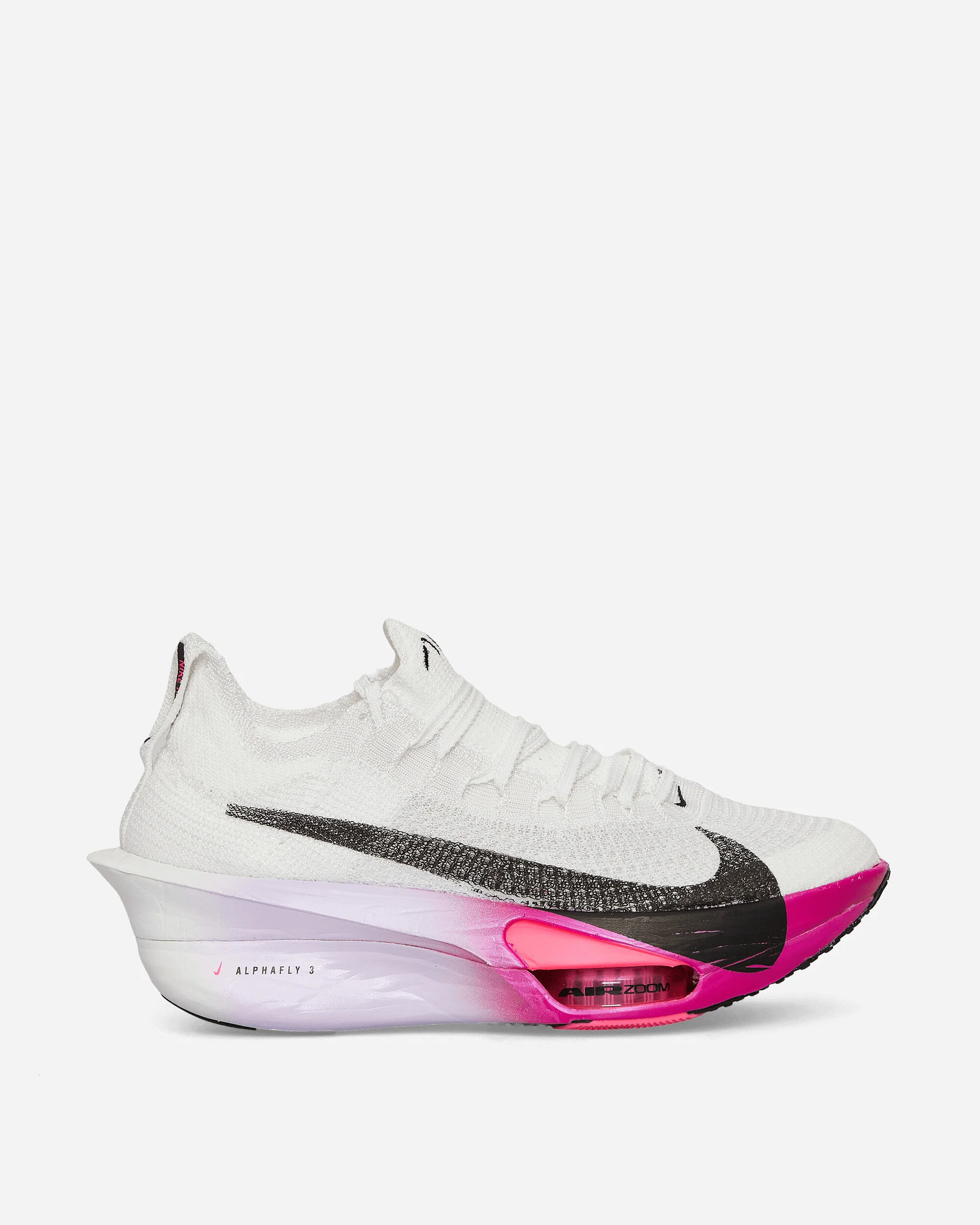 Women's Air Zoom Alphafly 3 Sneakers White / Purple Agate / Vivid Grape / Black - Image 2