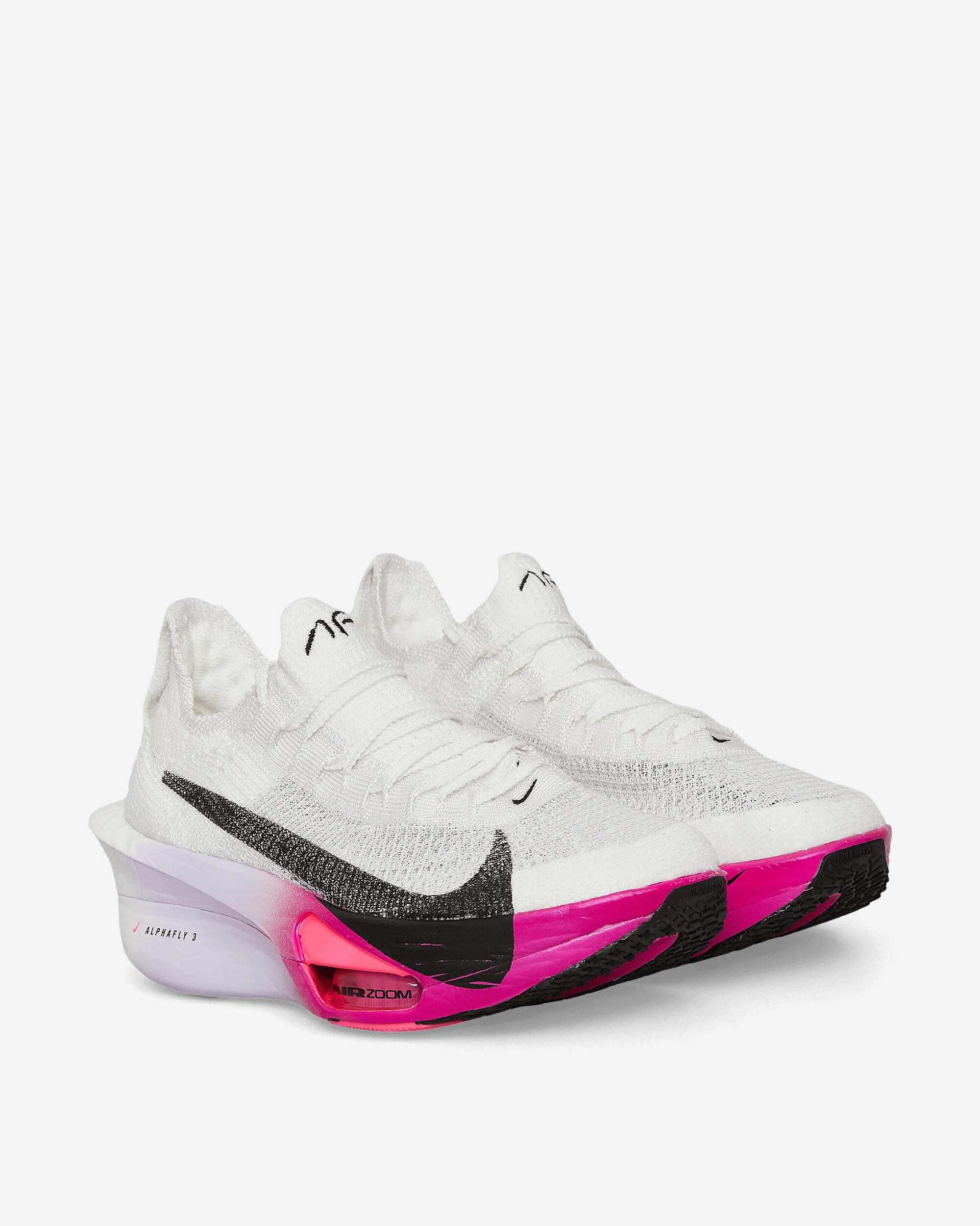 Women's Air Zoom Alphafly 3 Sneakers White / Purple Agate / Vivid Grape / Black - Image 3