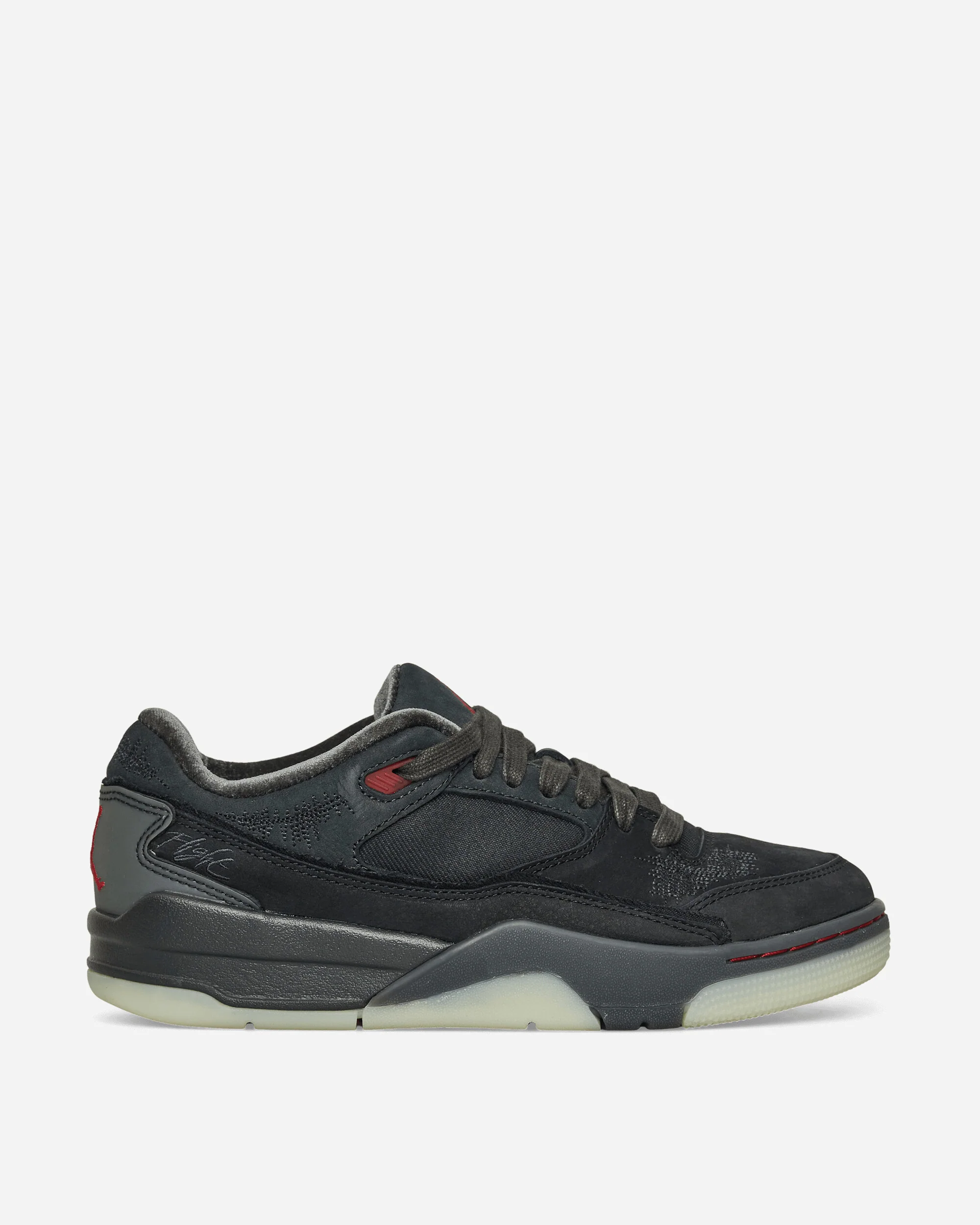 Women's Téla Jordan Flight Court Sneakers Black / Varsity Red - Image 2