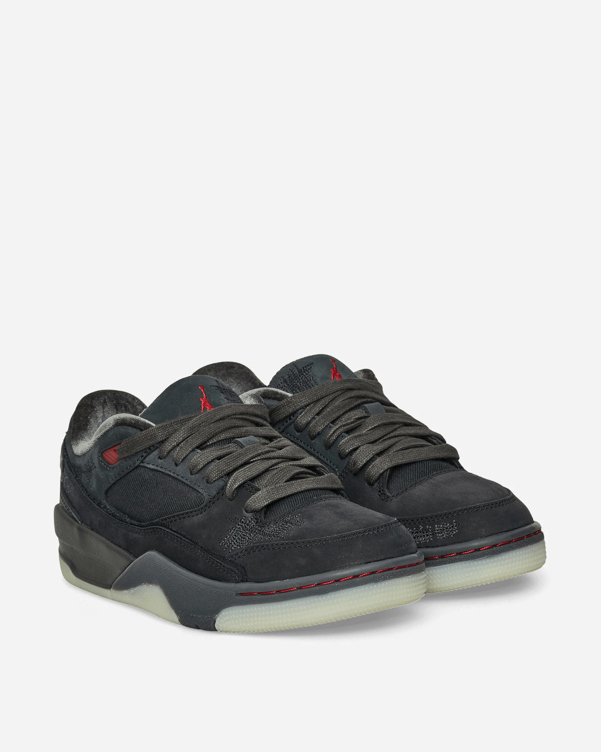 Women's Téla Jordan Flight Court Sneakers Black / Varsity Red - Image 3