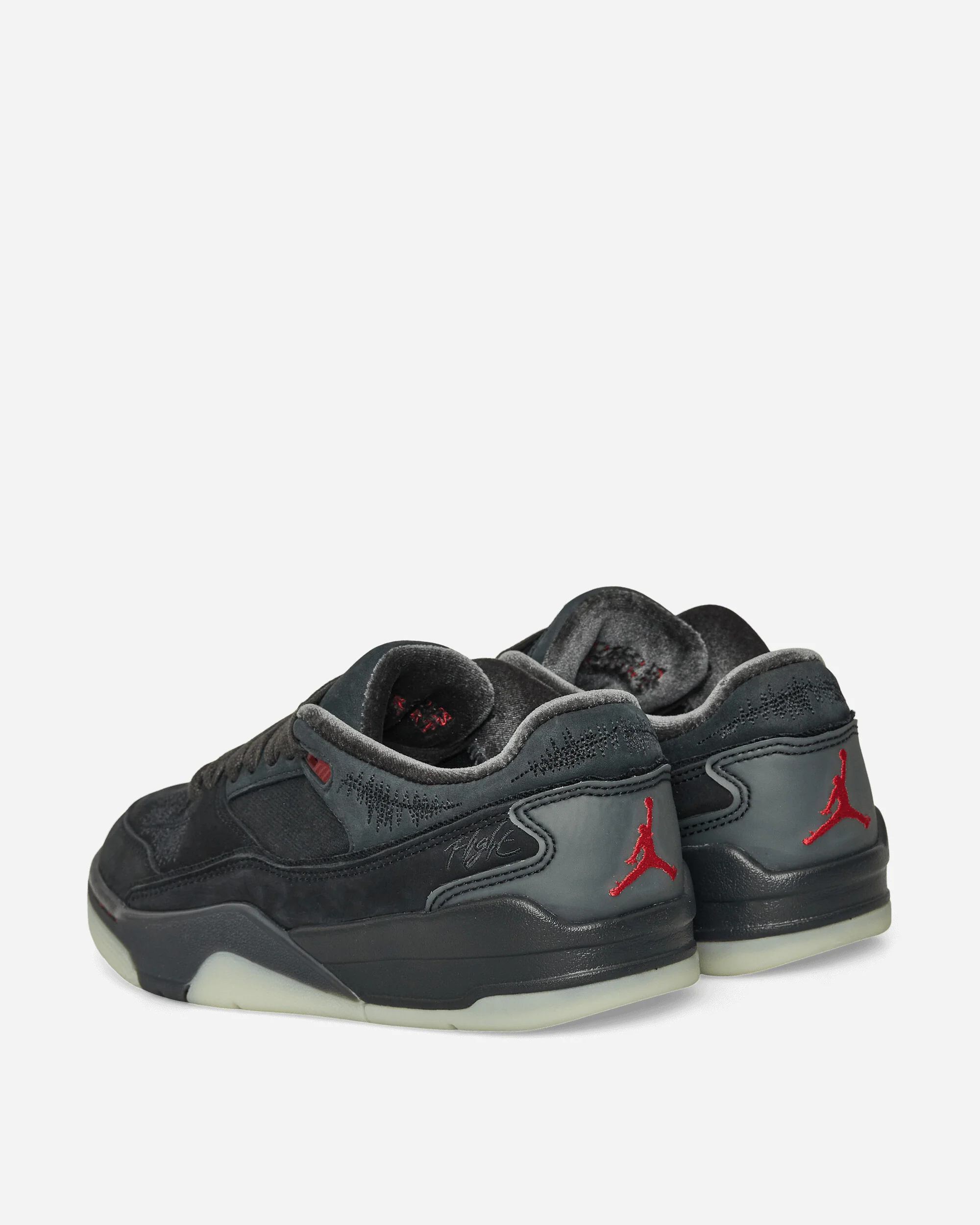 Women's Téla Jordan Flight Court Sneakers Black / Varsity Red - Image 5