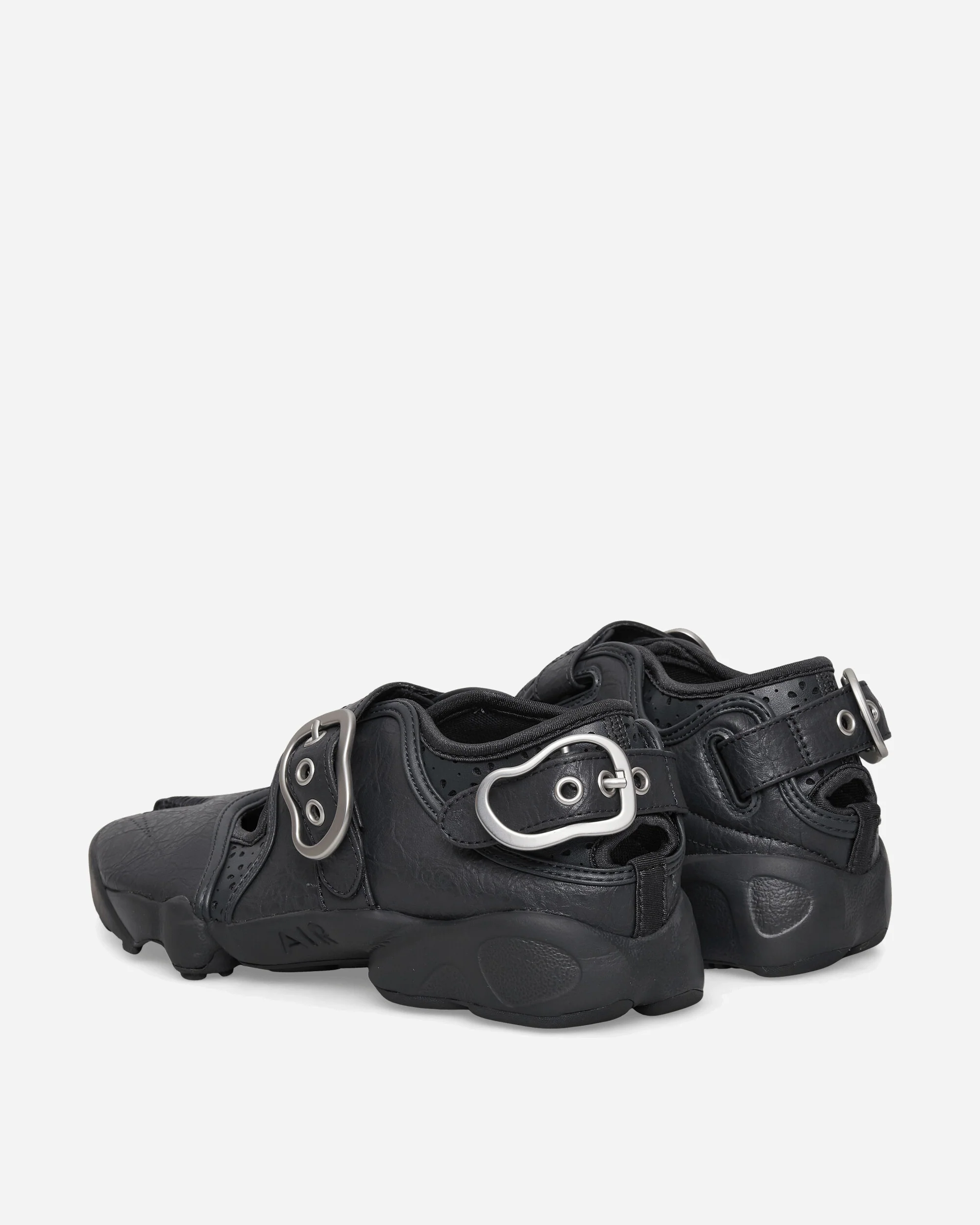 Women's Air Rift Leather Sandals Black - Image 4