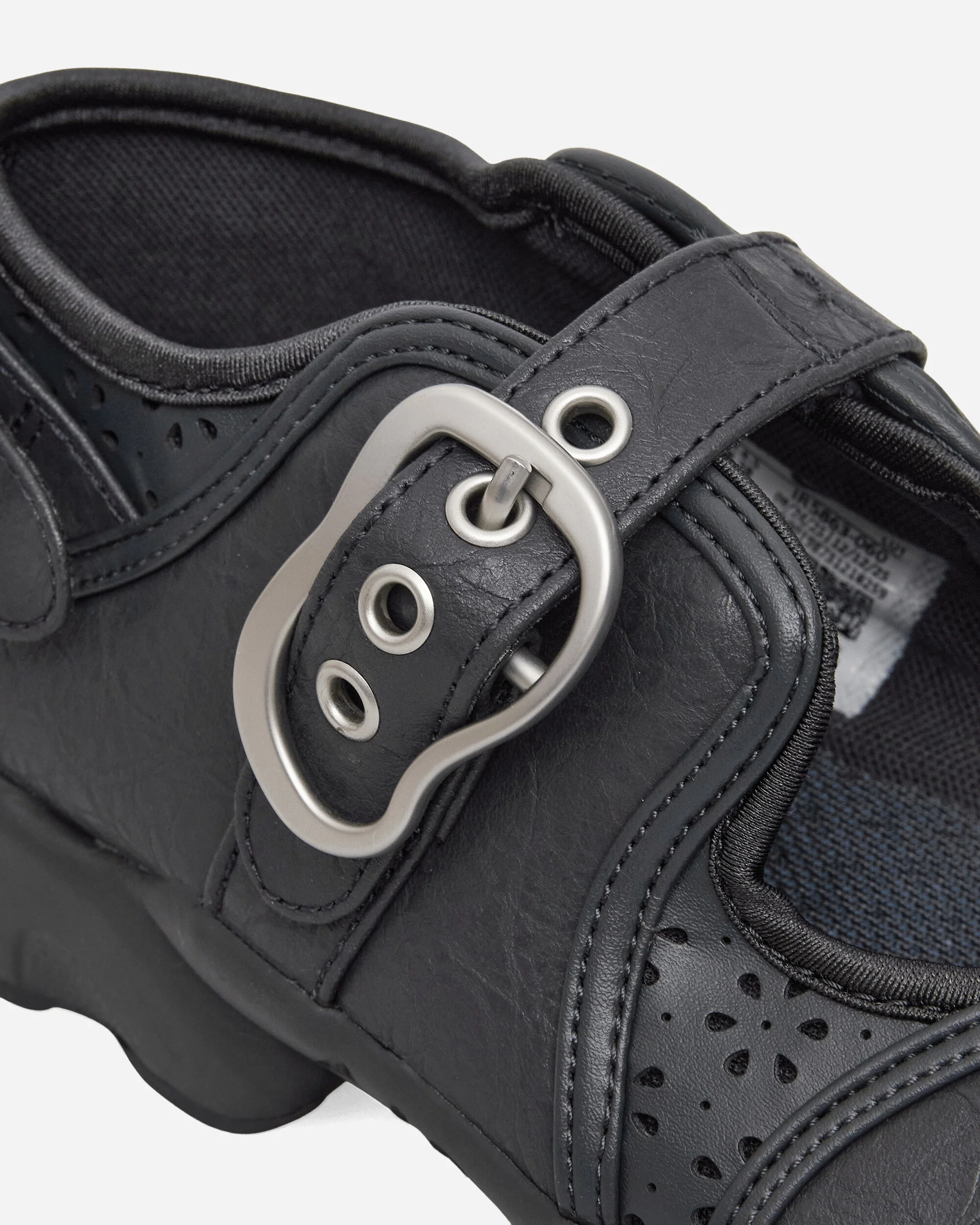 Women's Air Rift Leather Sandals Black - Image 6