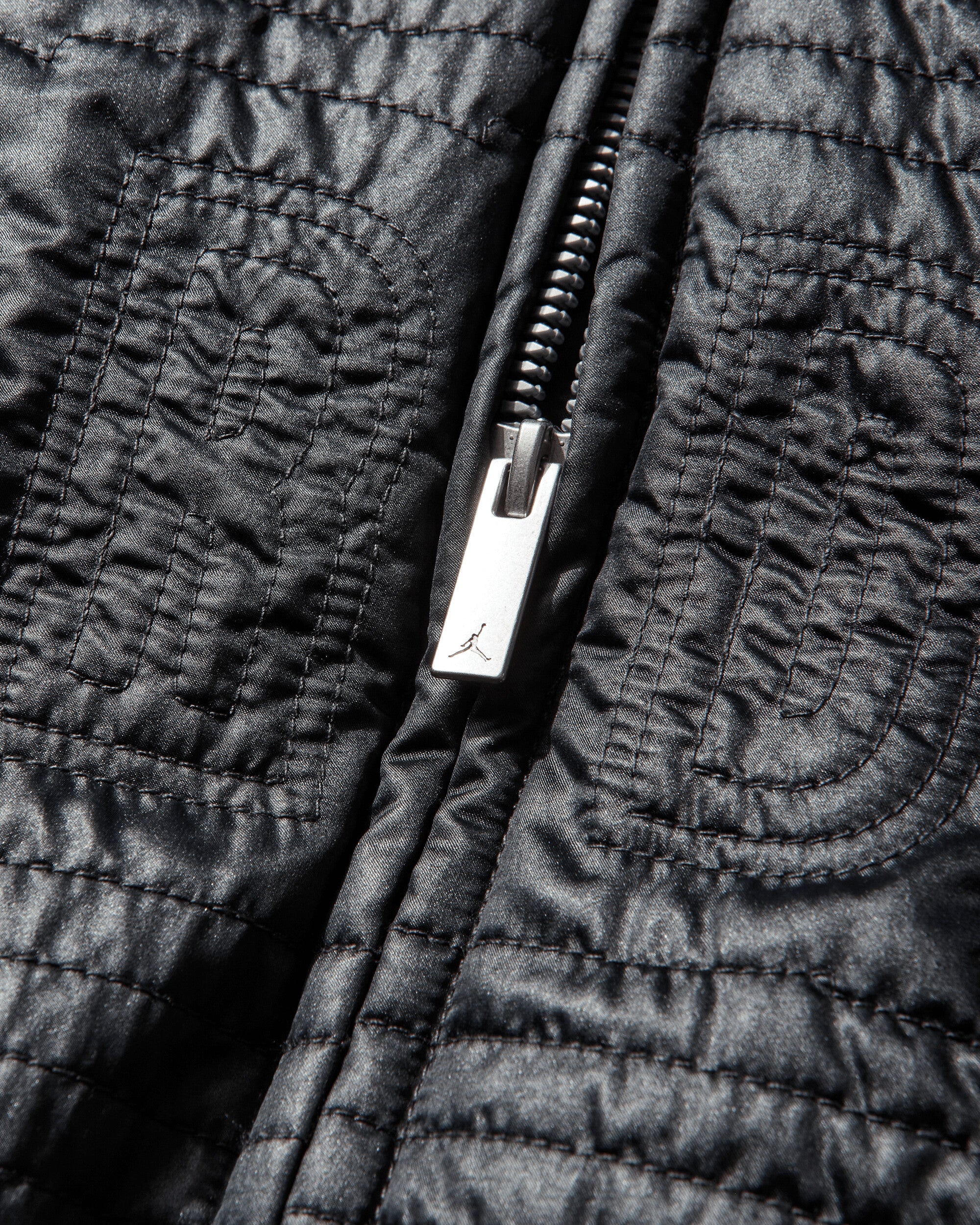 Men's Flight Nylon Varsity Jacket Black - Image 3