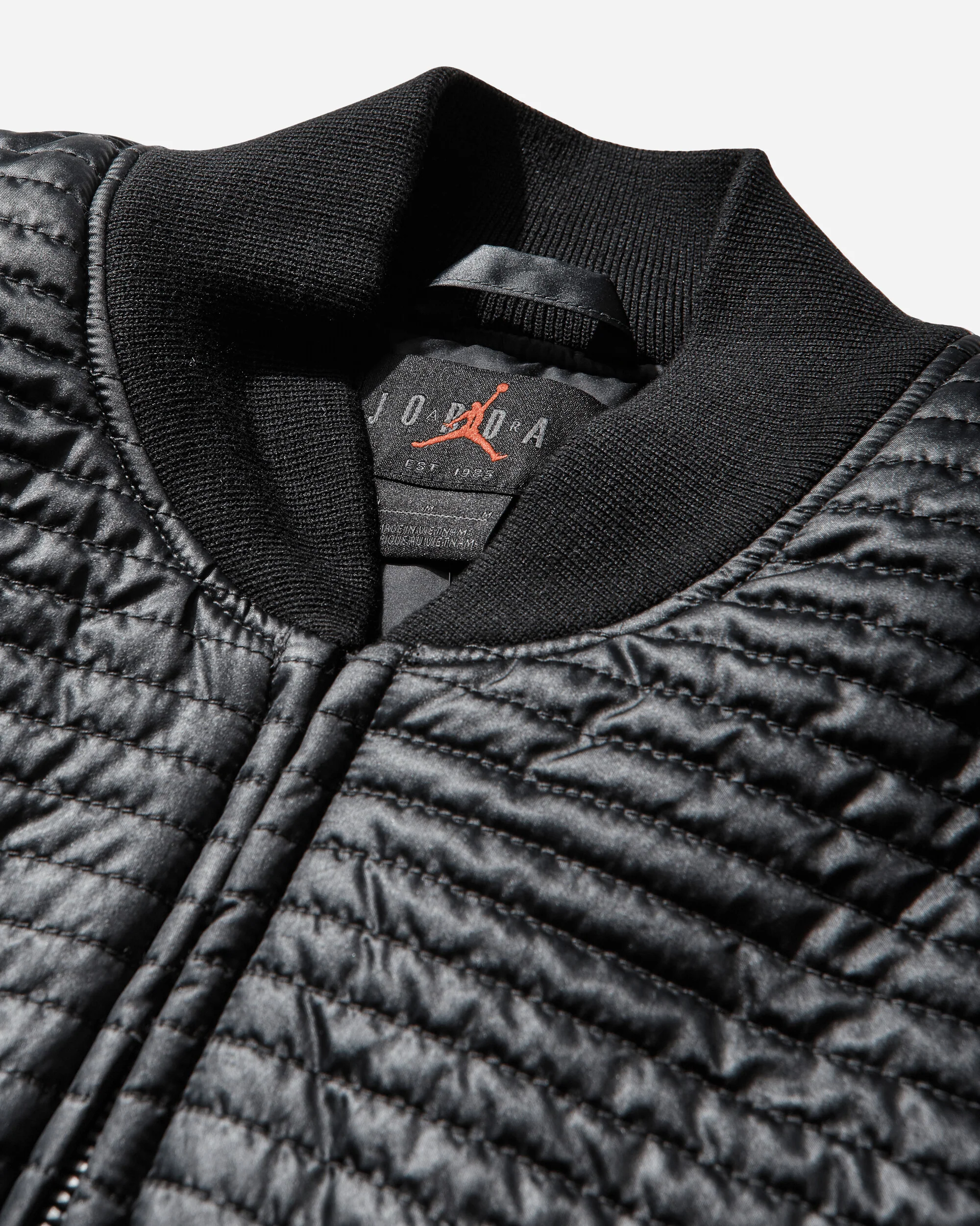 Men's Flight Nylon Varsity Jacket Black - Image 4