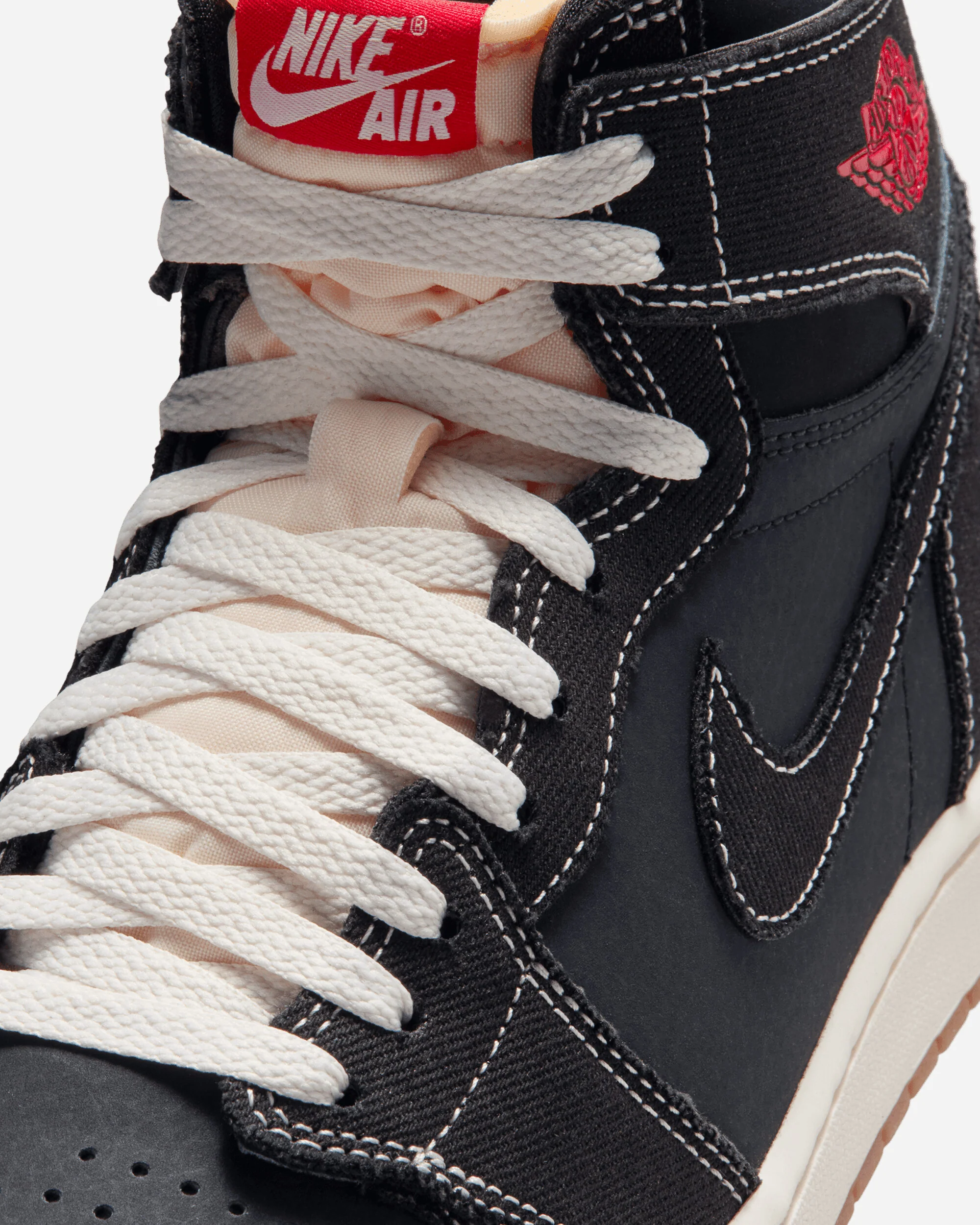 Air Jordan 1 Retro High OG Flight Club Sneakers Black / University Red / Sail - Image 5