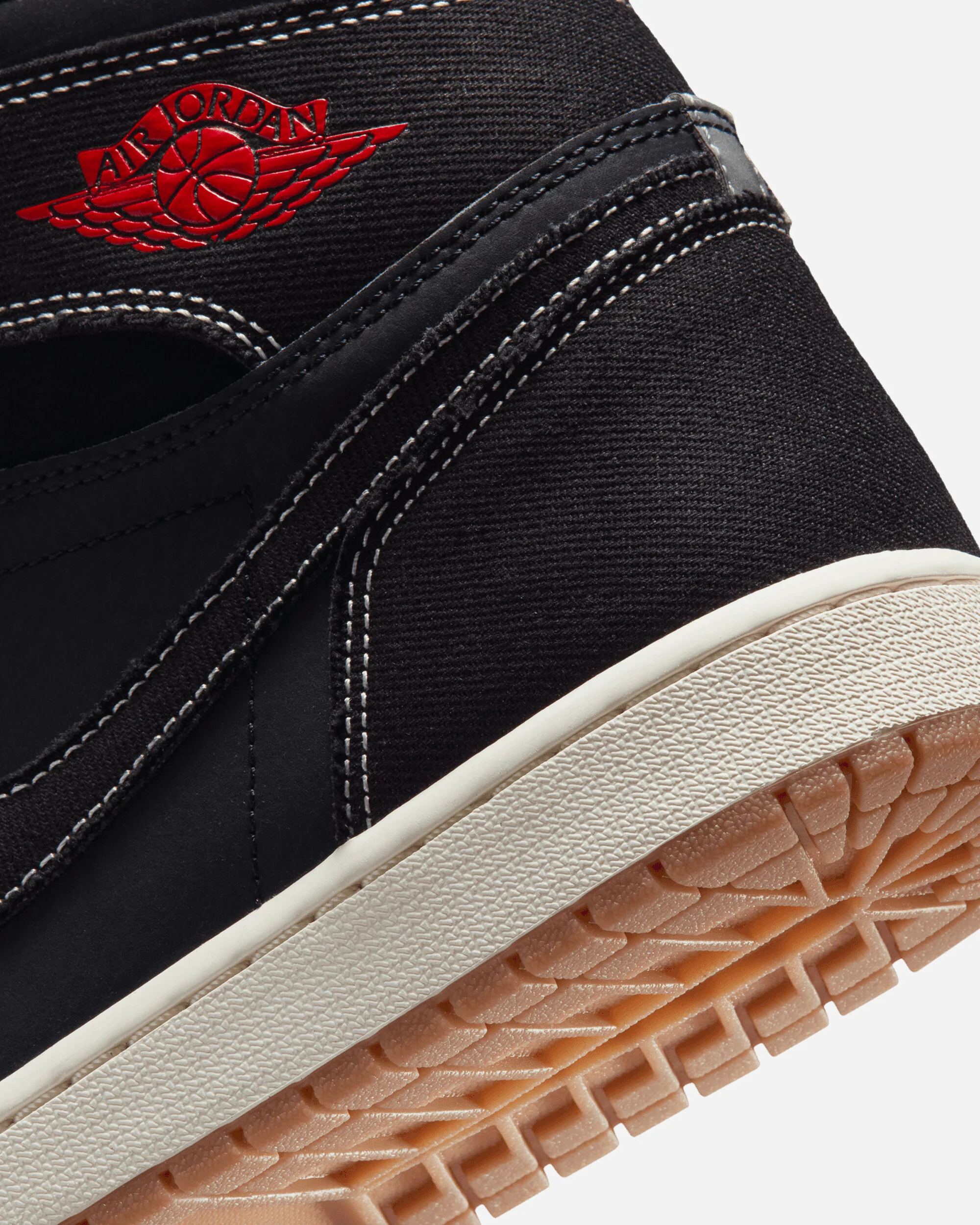 Air Jordan 1 Retro High OG Flight Club Sneakers Black / University Red / Sail - Image 6