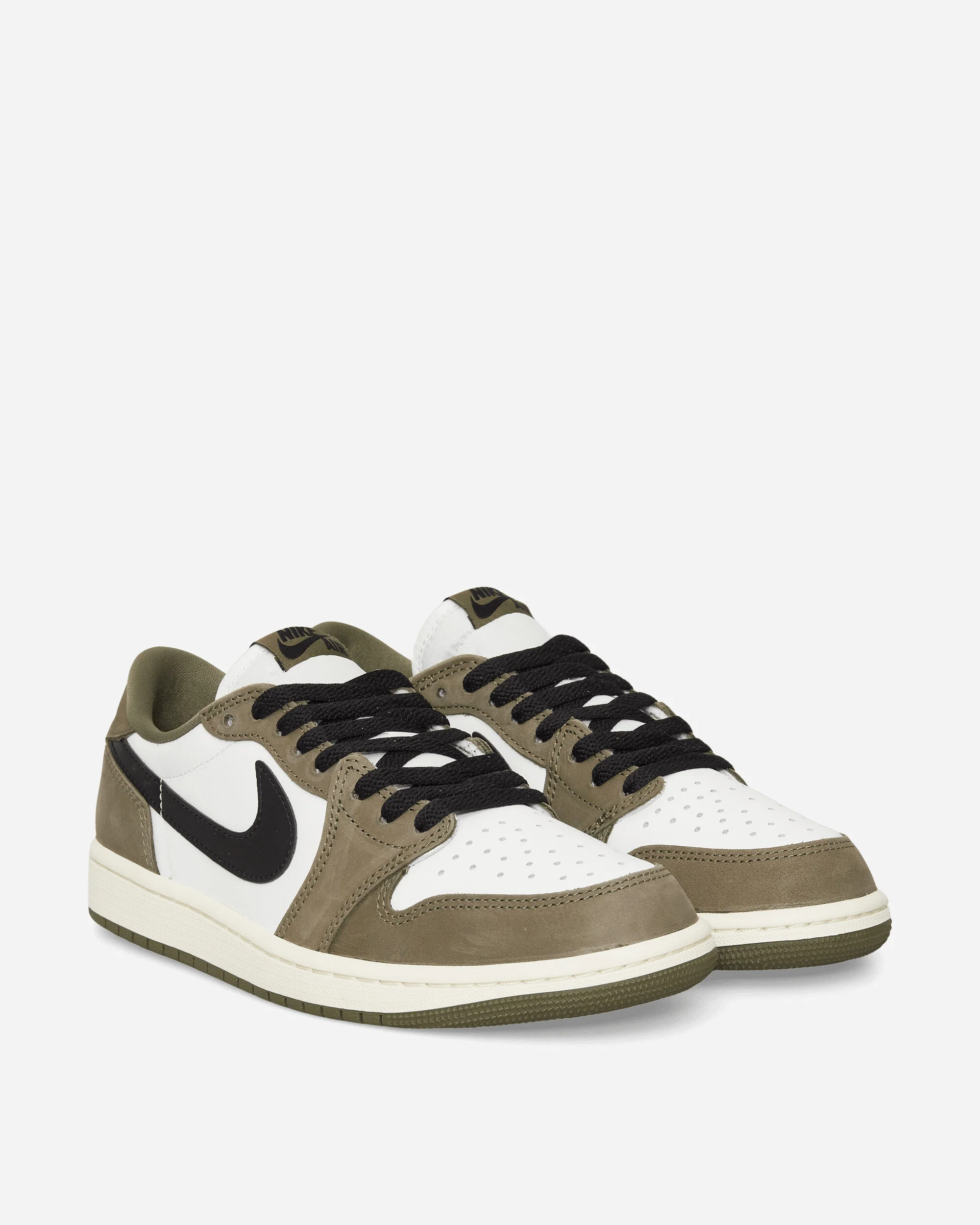 Air Jordan 1 Low OG Sneakers Medium Olive / Summit White - Image 2