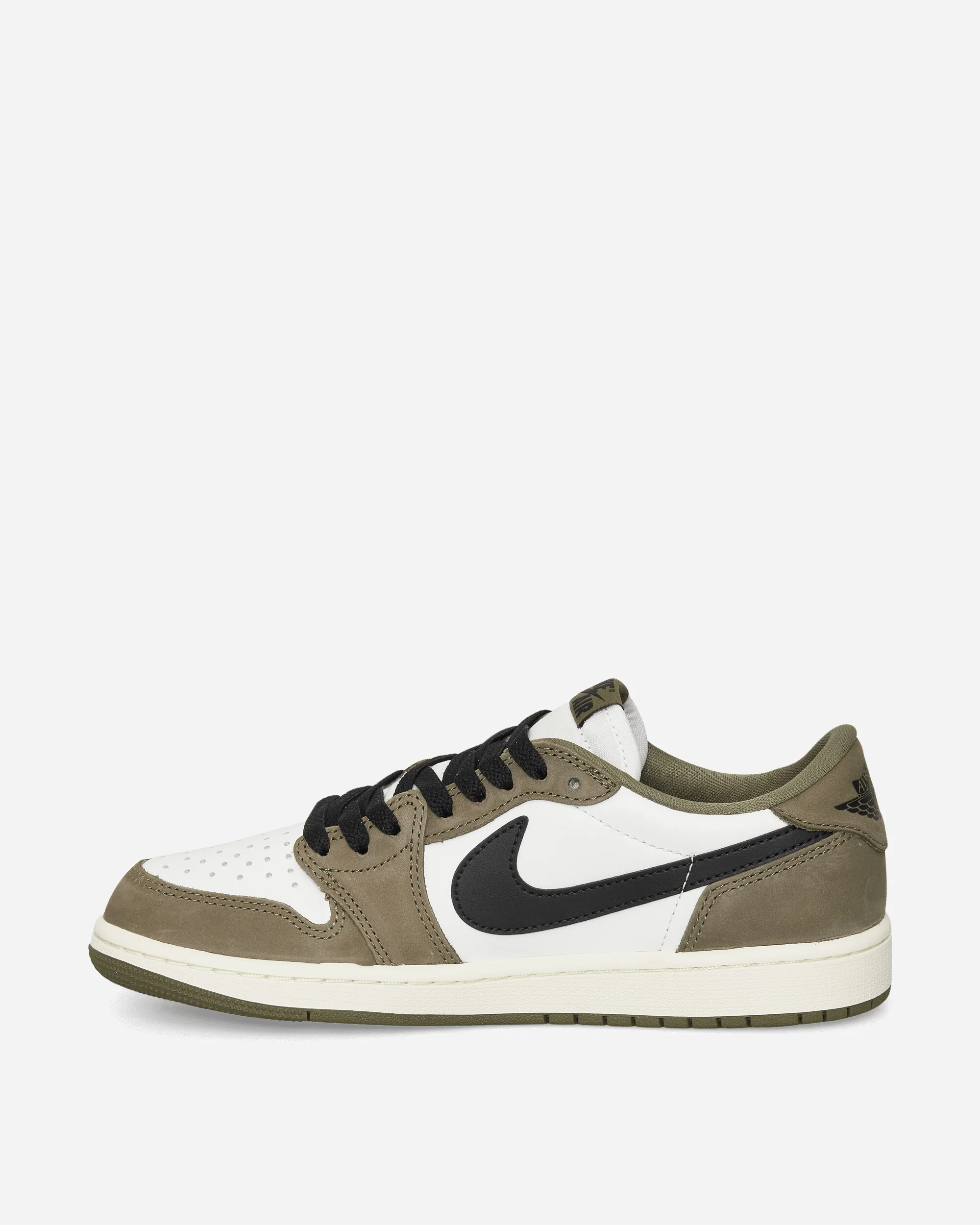 Air Jordan 1 Low OG Sneakers Medium Olive / Summit White - Image 3
