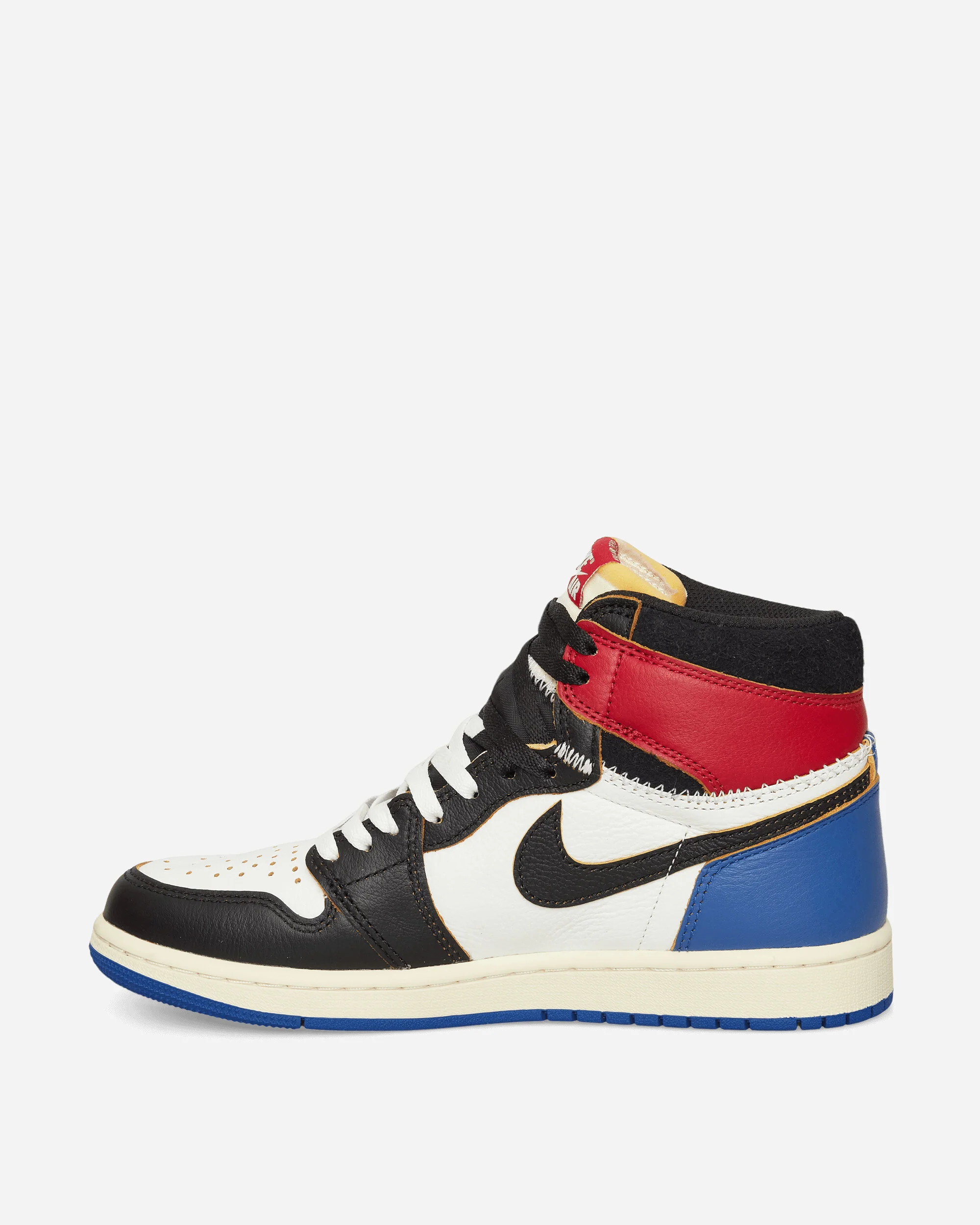 Union x Fragment Air Jordan 1 Sneakers Black / Varsity Red - Image 3