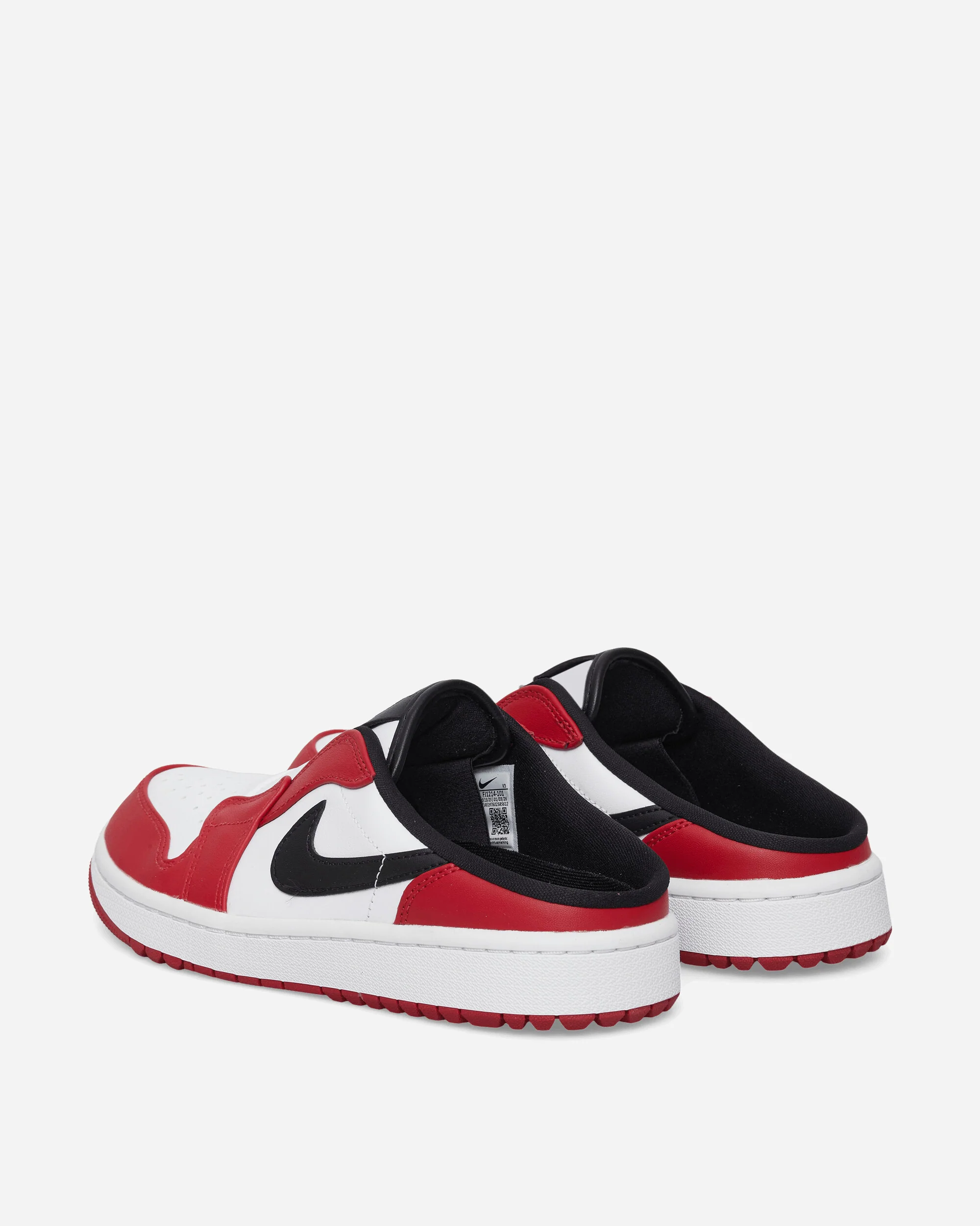 Air Jordan Mule Golf Shoes White / Varsity Red / Black - Image 4